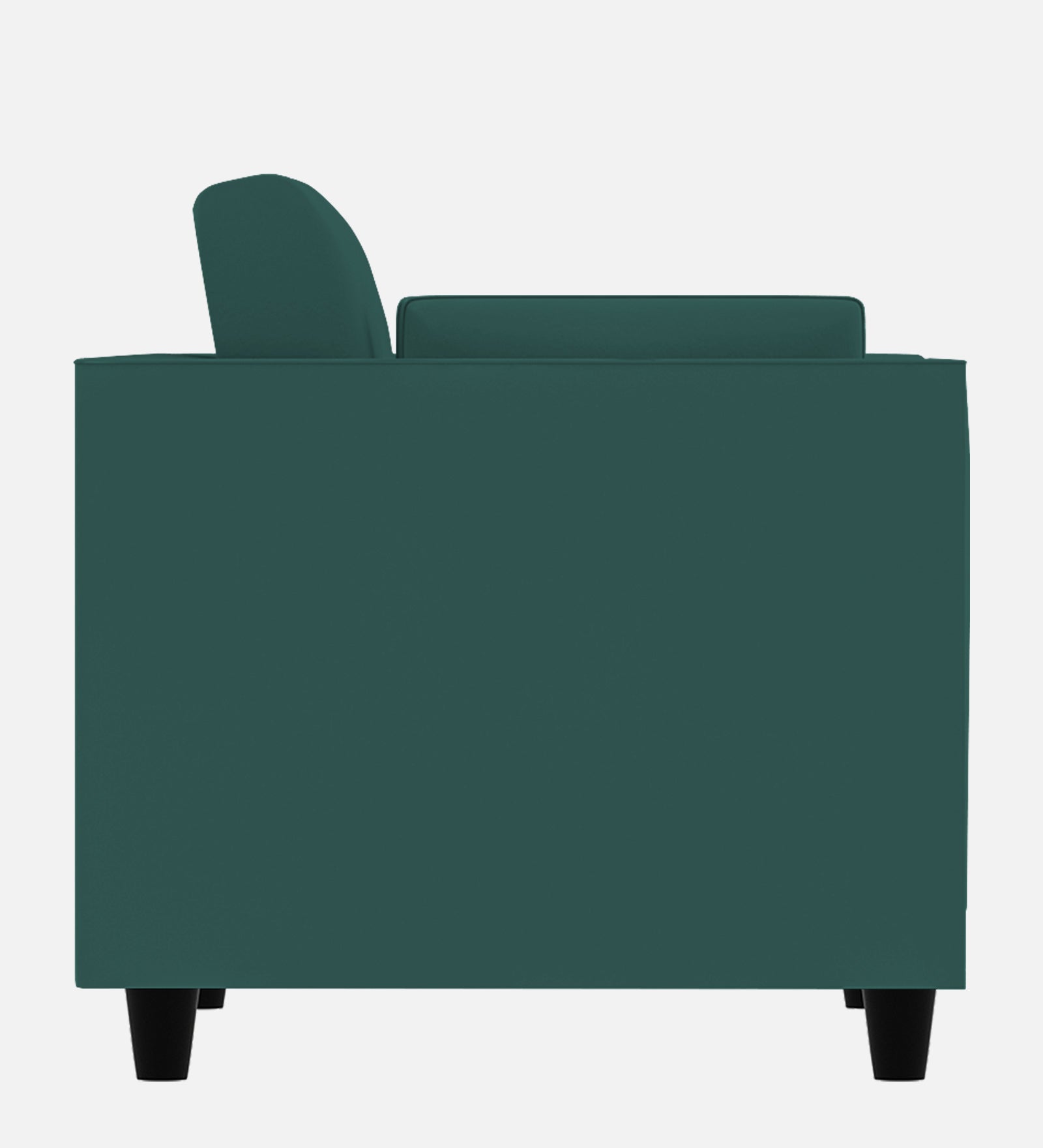 Bristo Velvet 1 Seater Sofa In Pine Green Colour With Storage - Febonic Living