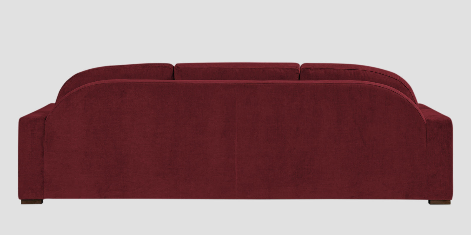 Dara Fabric 3 Seater Sofa In Blood Maroon Colour - Febonic Living