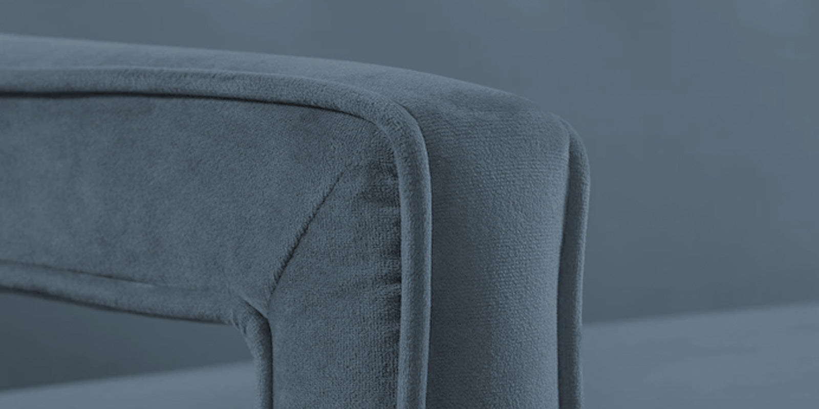 Daffy Velvet 3 Seater Sofa In Oxford Blue Colour - Febonic Living