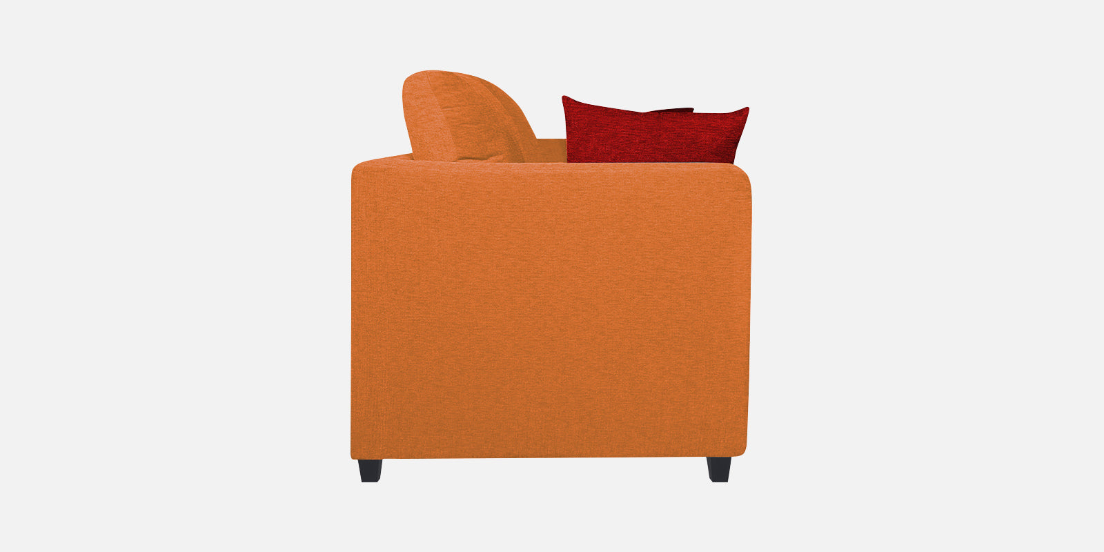 Nuska Fabric 2 Seater Sofa In Dark Orange Colour - Febonic Living
