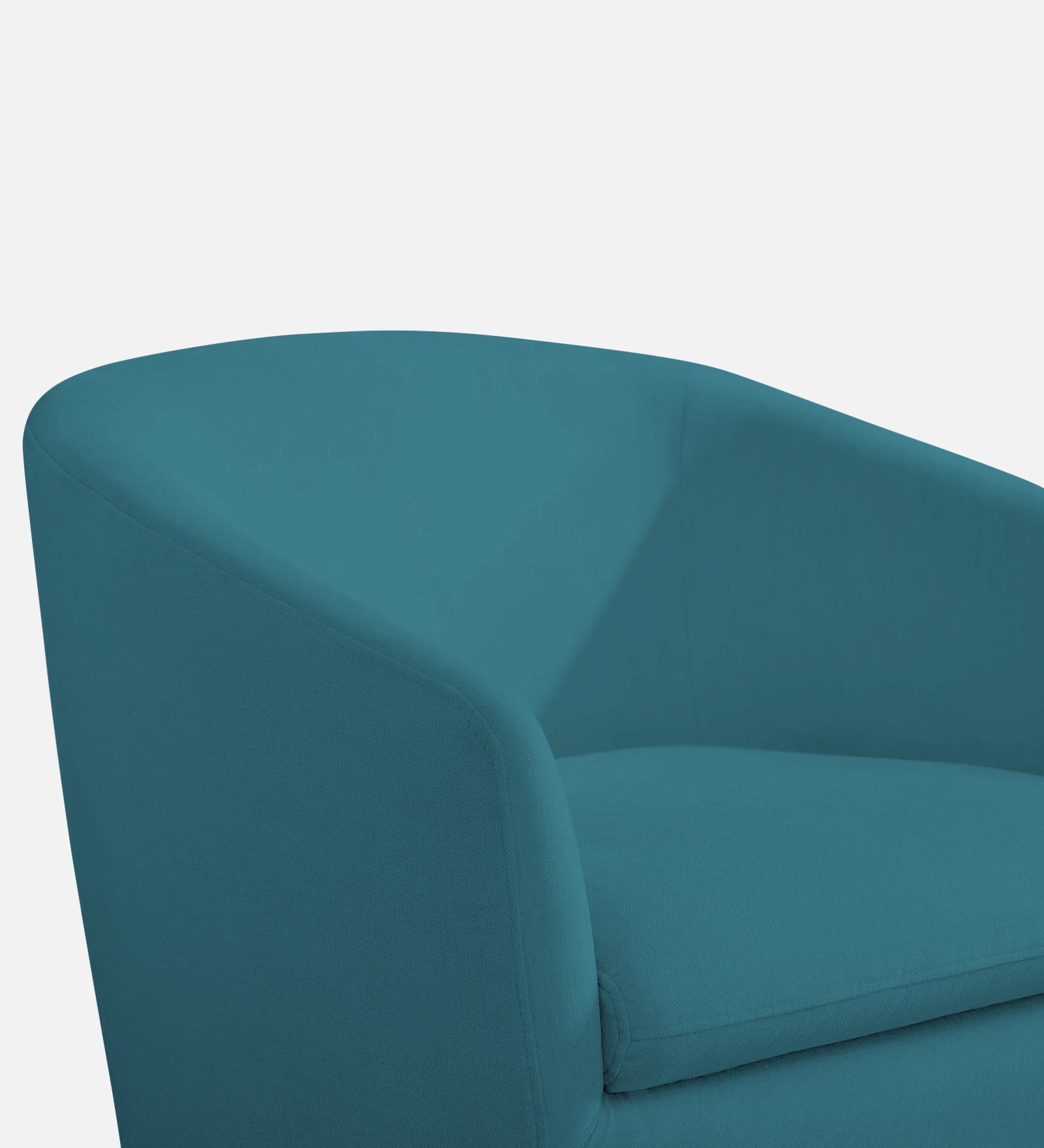Haddie Velvet Swivel Chair In Aqua Blue Colour - Febonic Living