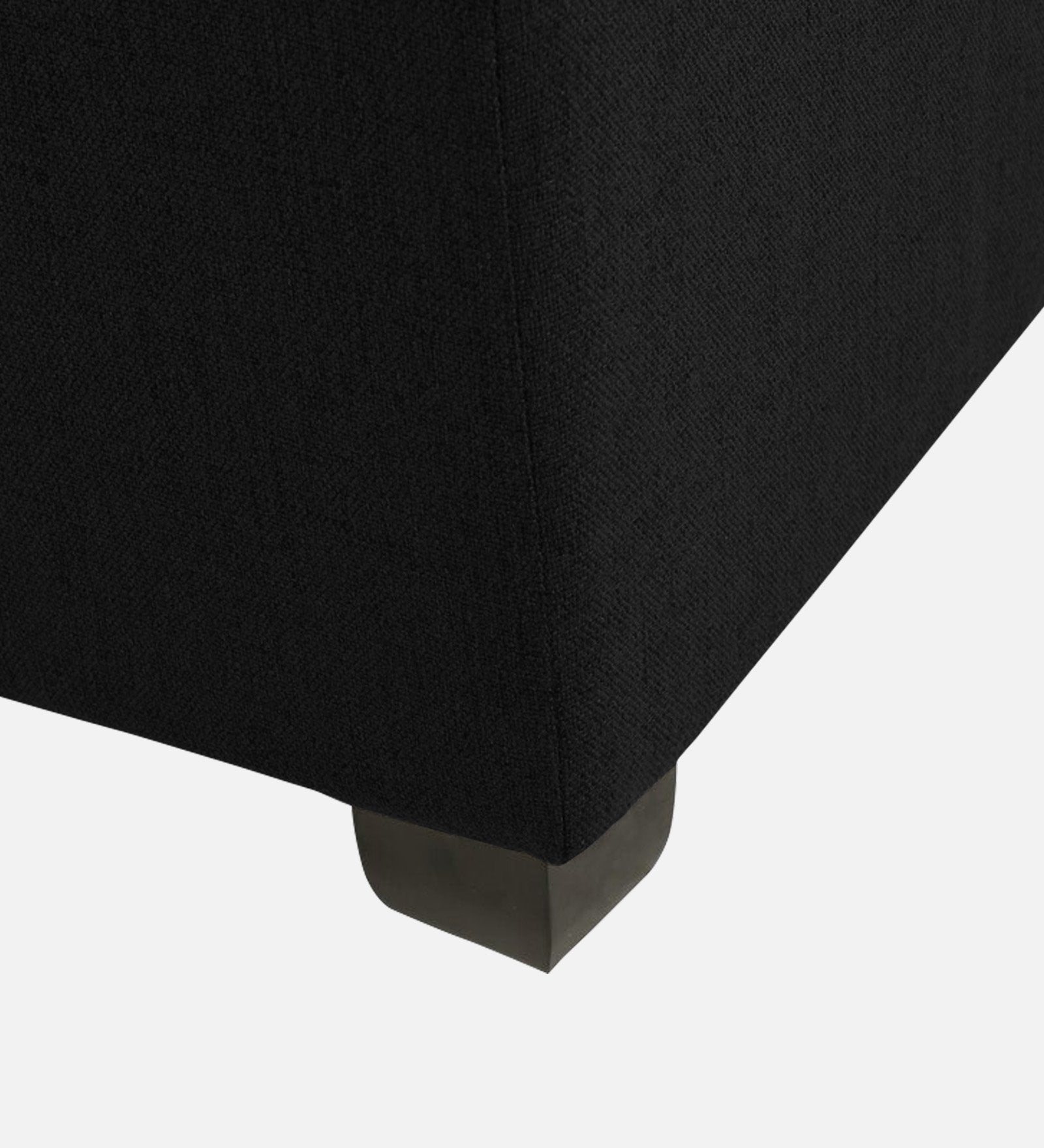 Balkan Fabric Pouffe In Zed Black Colour - Febonic Living