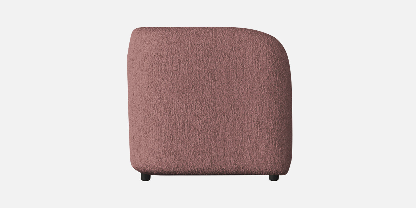 Corny Boucle Fabric 3 Seater Sofa In Rose Pink Colour - Febonic Living