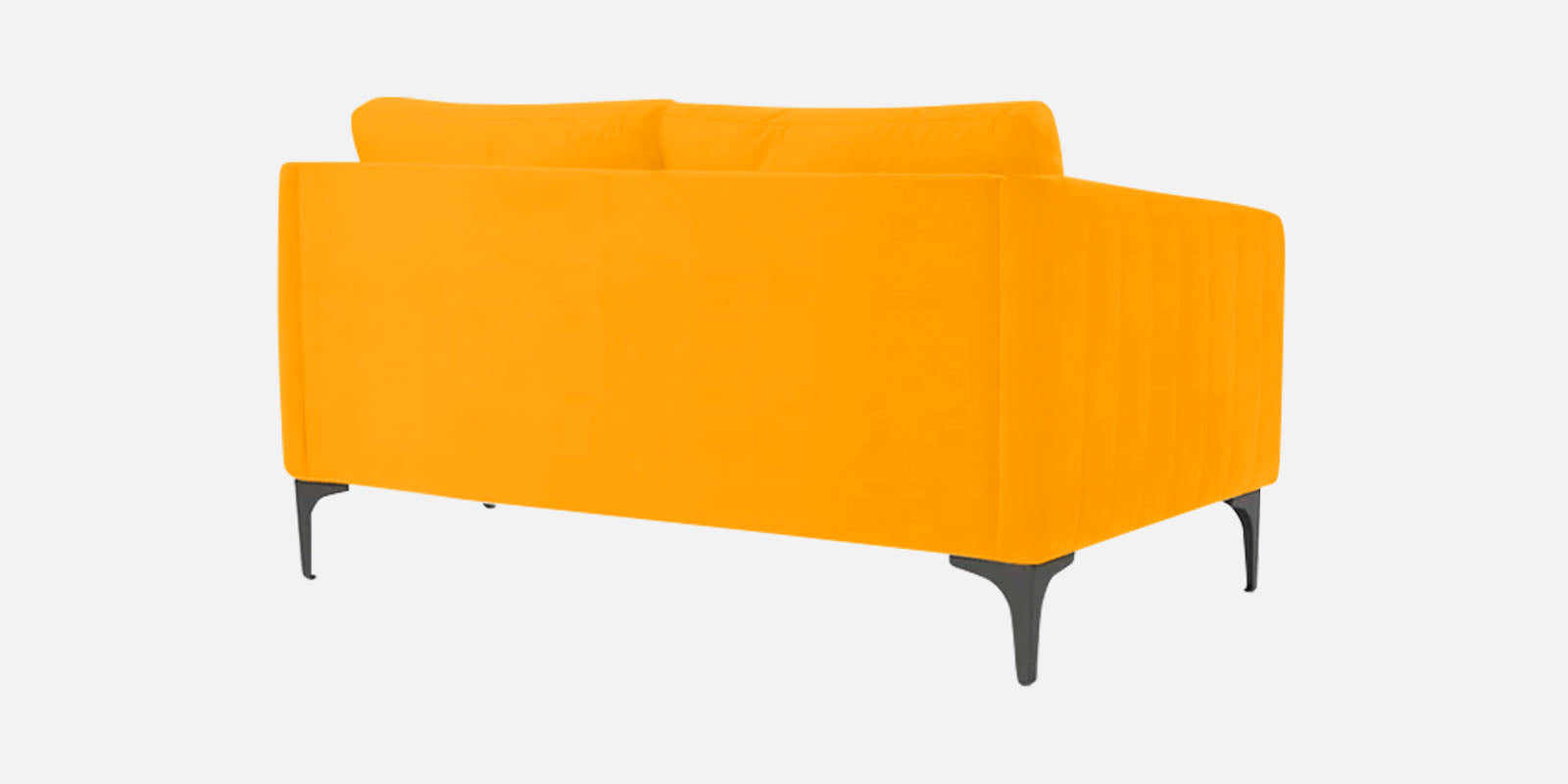 Haru Velvet 2 Seater Sofa In Saffron yellow Colour - Febonic Living