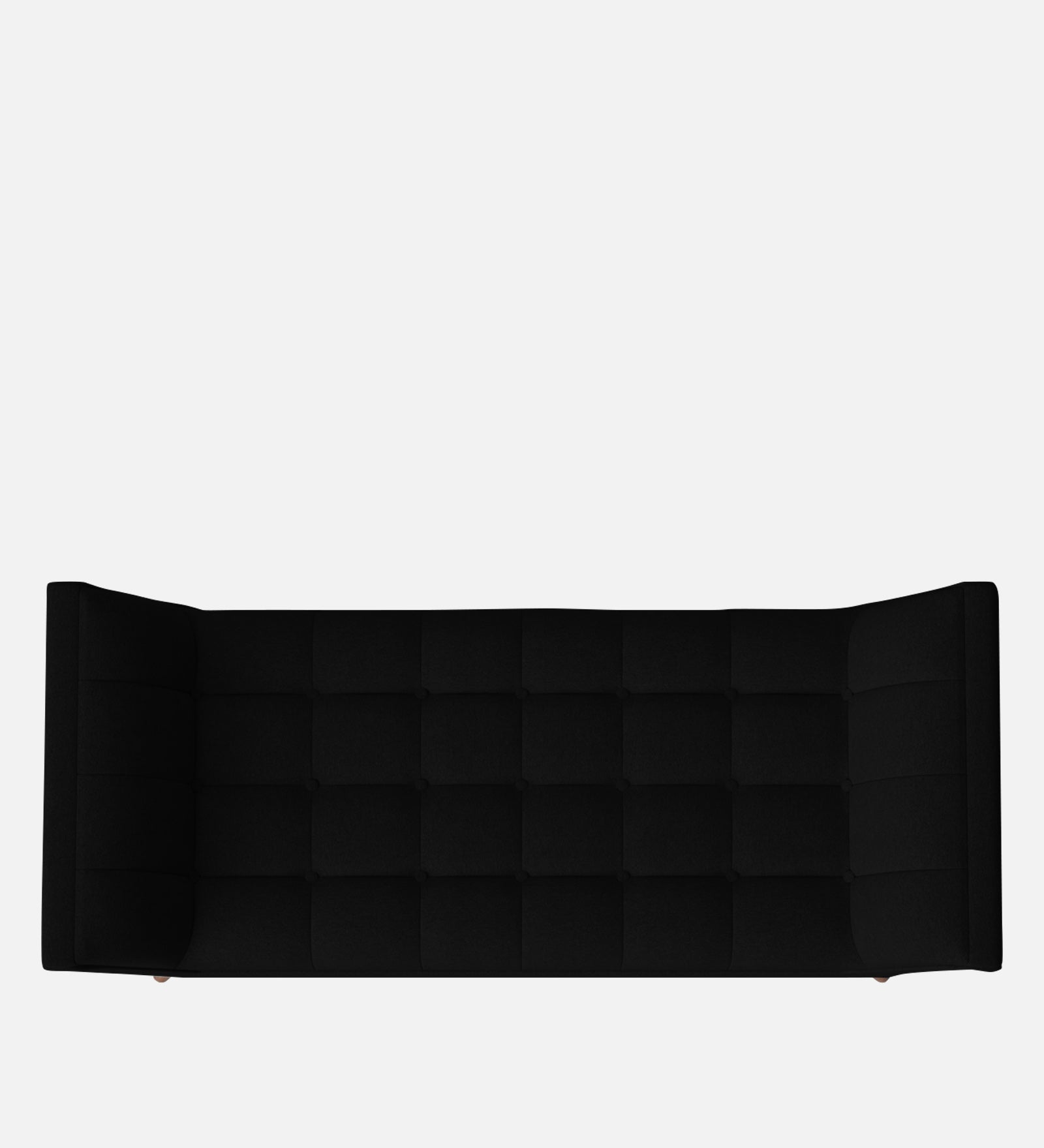Cartes Velvet Bench In Adam Black Colour - Febonic Living