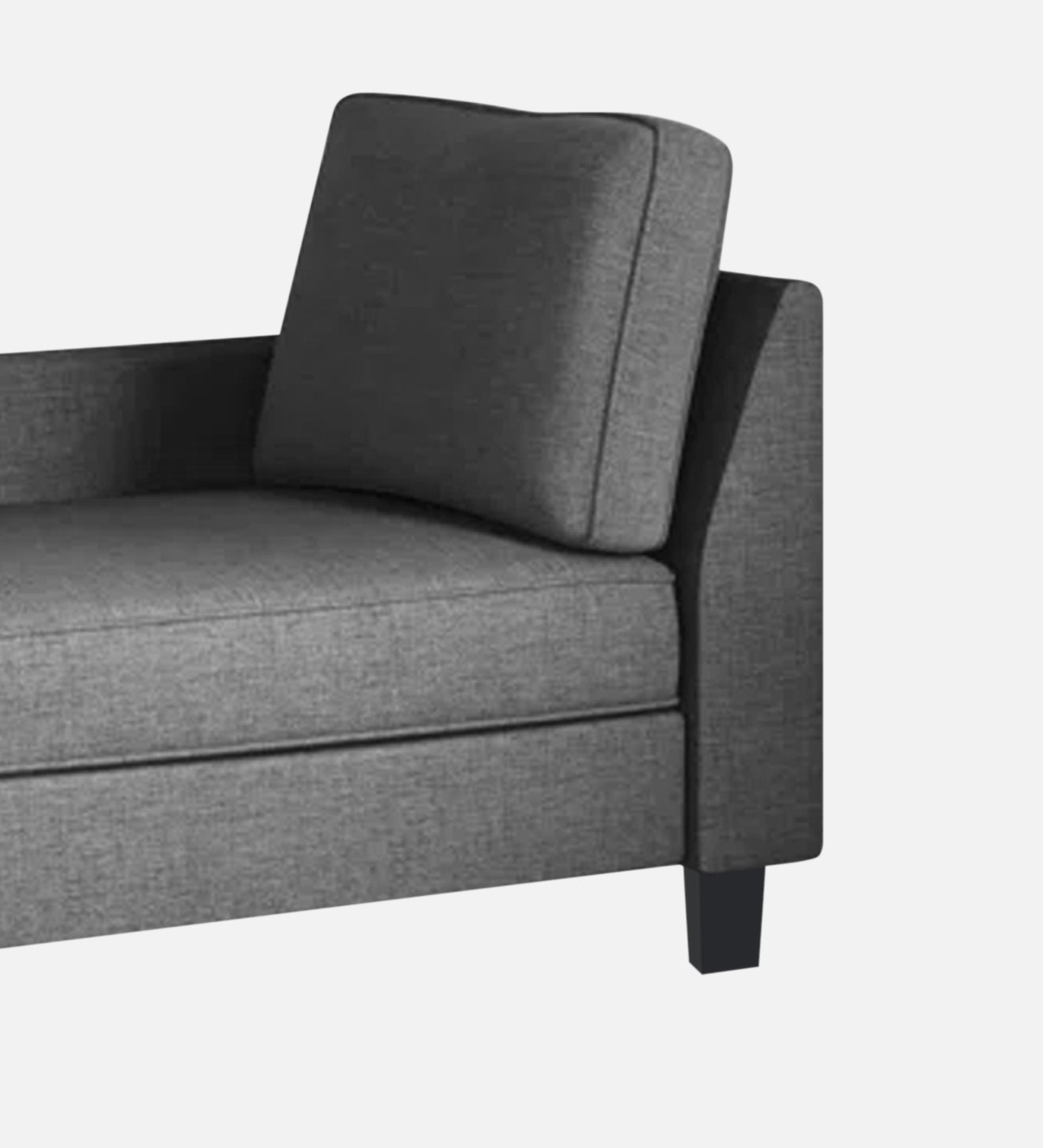 Harry Fabric LHS Chaise Lounger In Charcoal Grey Colour - Febonic Living