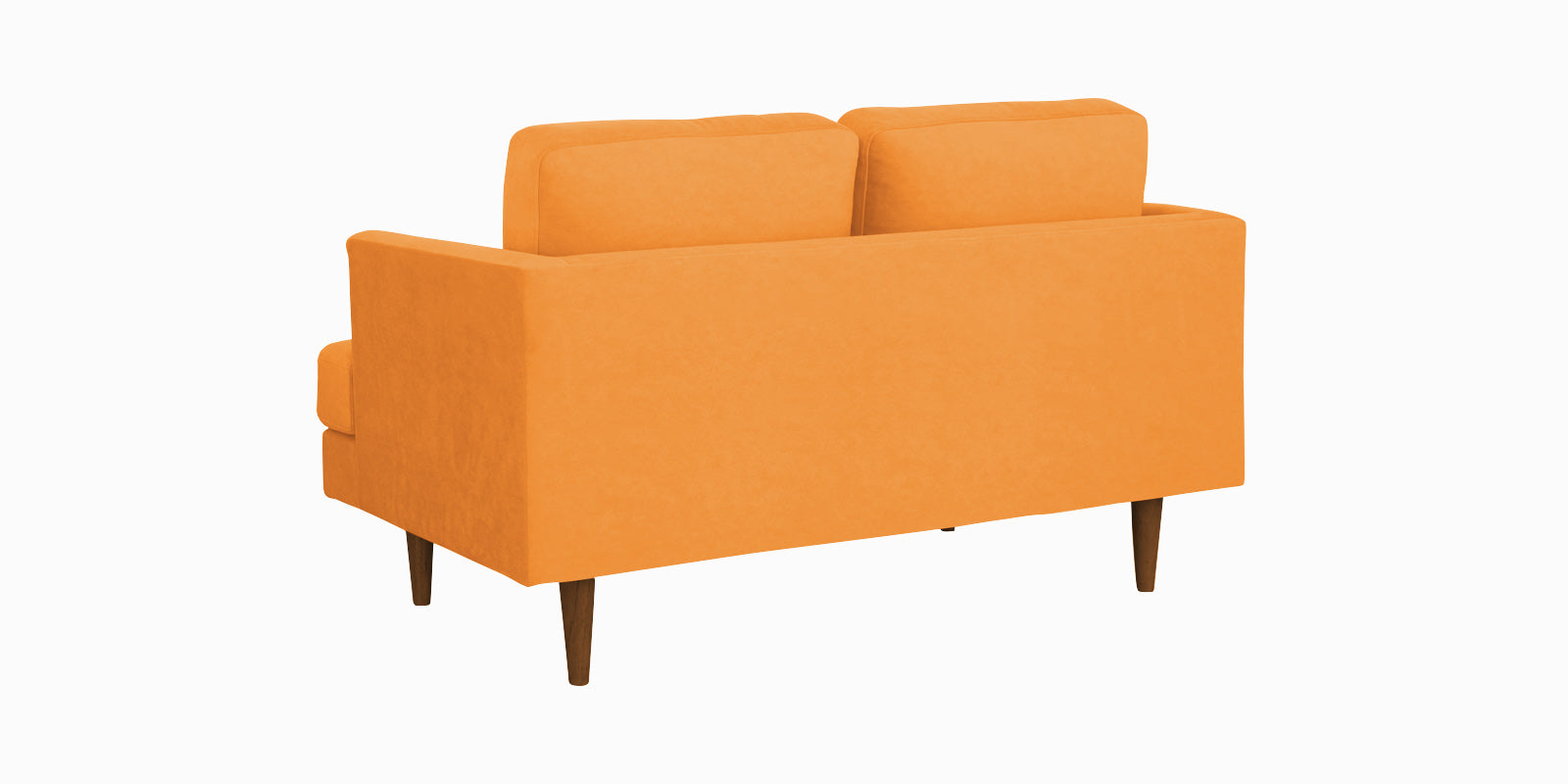 Motra Velvet 2 Seater Sofa In Tangerine orange Colour - Febonic Living