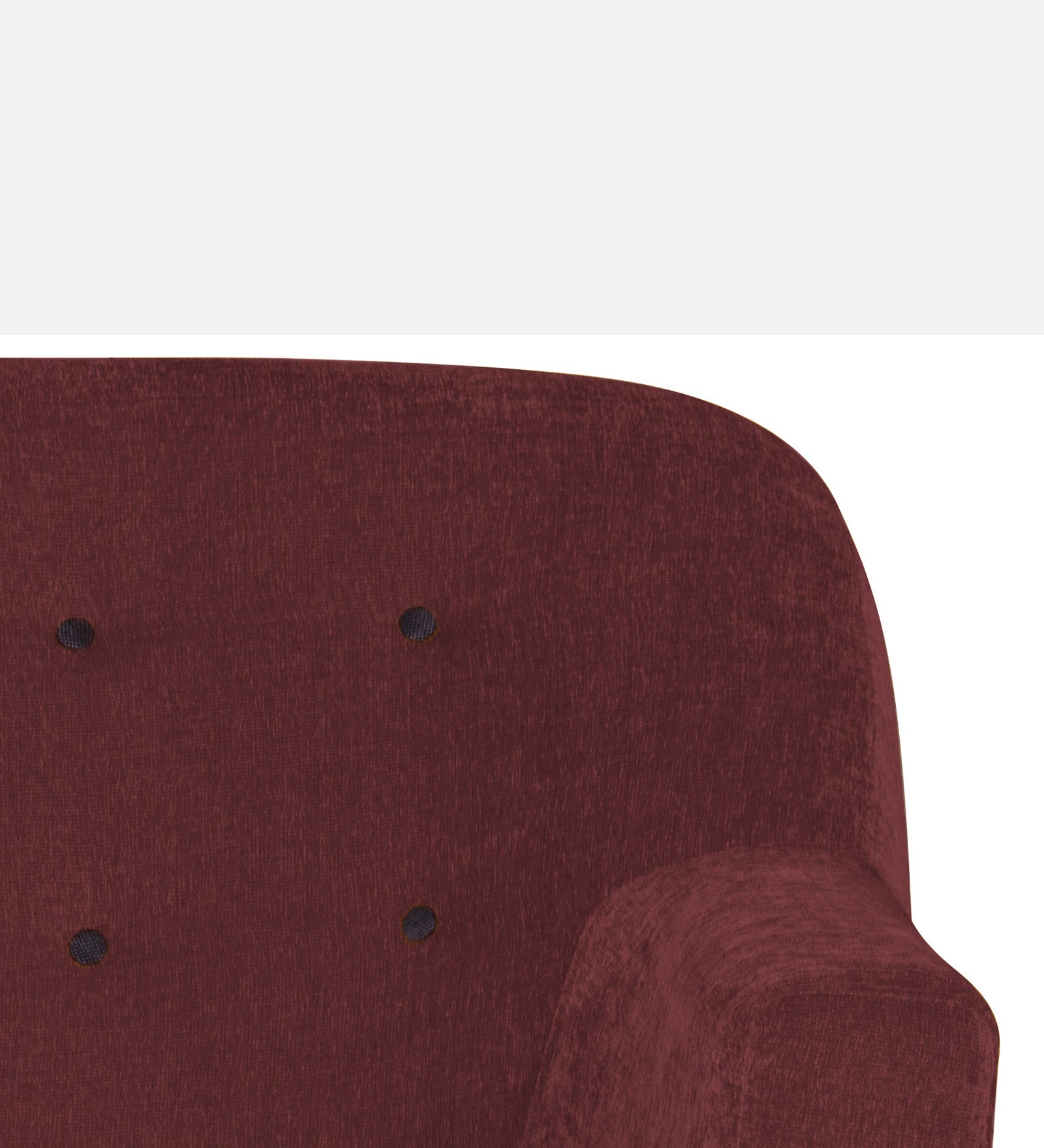 German Fabric 1 Seater Sofa In Blaze Red Colour - Febonic Living