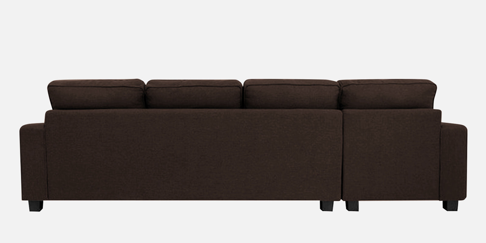 Ladybug Fabric LHS Sectional Sofa (3+Lounger) In Coffee Brown Colour - Febonic Living