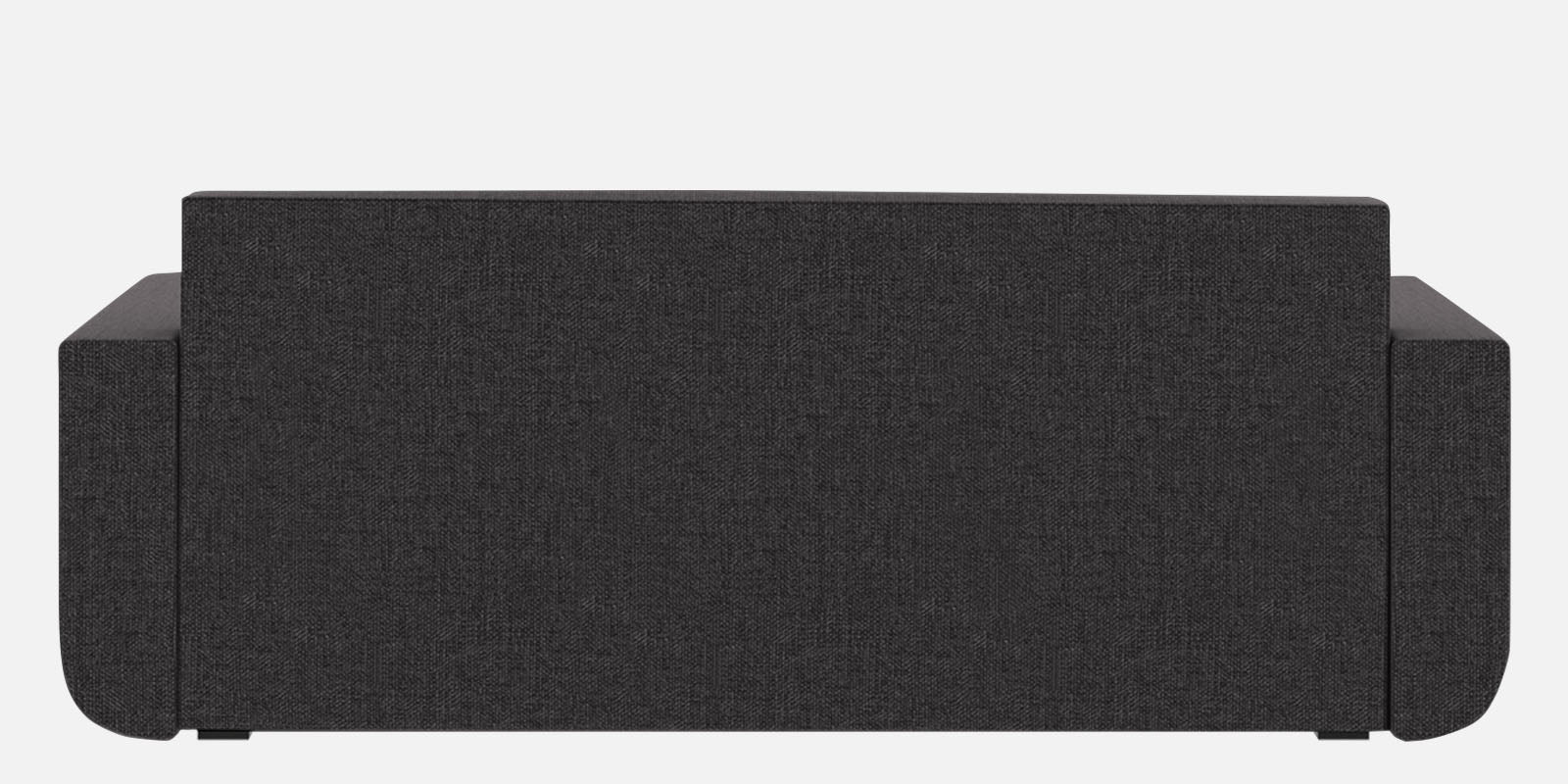 Grace Fabric 3 Seater Pull Out Sofa Cum Bed In Maba Grey Colour With Storage - Febonic Living