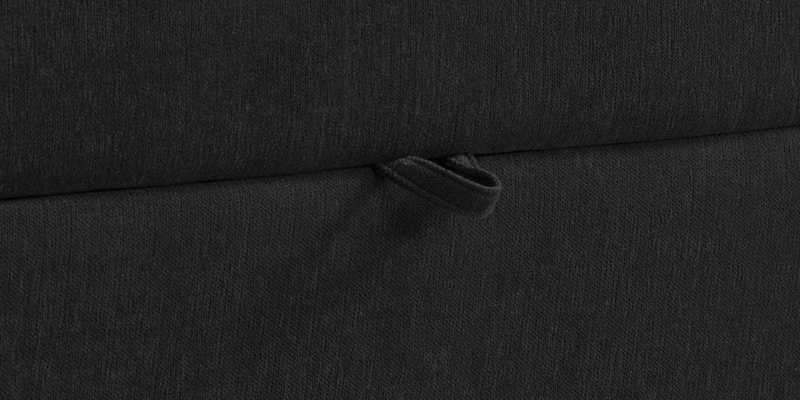 Kara Fabric 3 Seater Pull Out Sofa Cum Bed In Zed Black Colour - Febonic Living