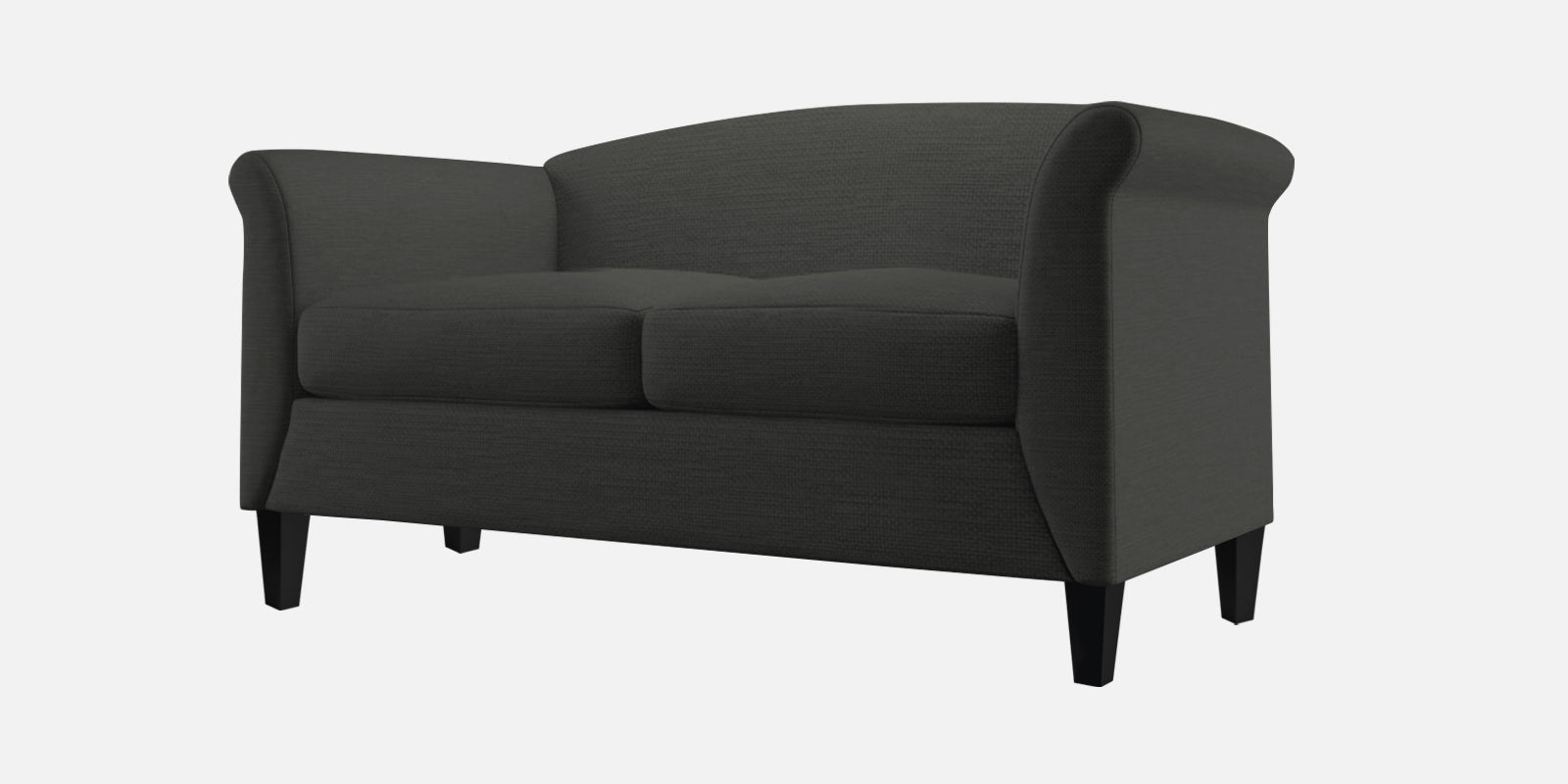 Kimber Fabric 2 Seater Sofa In Charcoal Grey Colour - Febonic Living