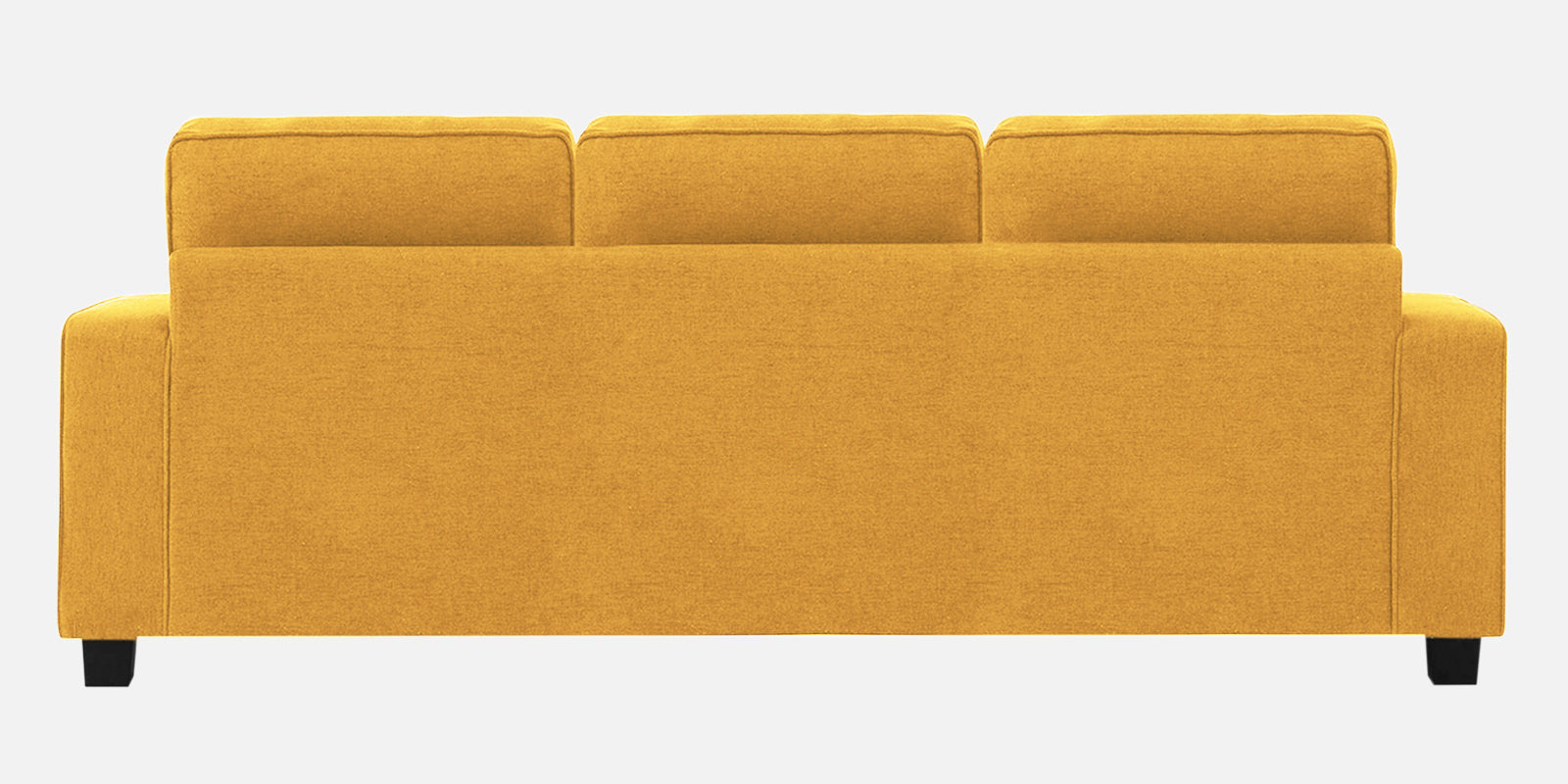 Ladybug Fabric 3 Seater Sofa In Bold Yellow Colour - Febonic Living