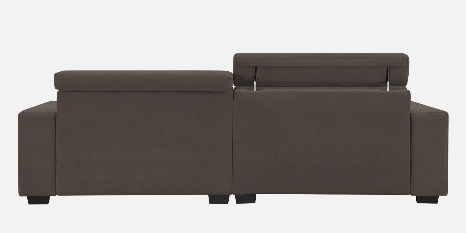 Hiro Fabric 3 Seater Sofa In Lito Brown Colour - Febonic Living