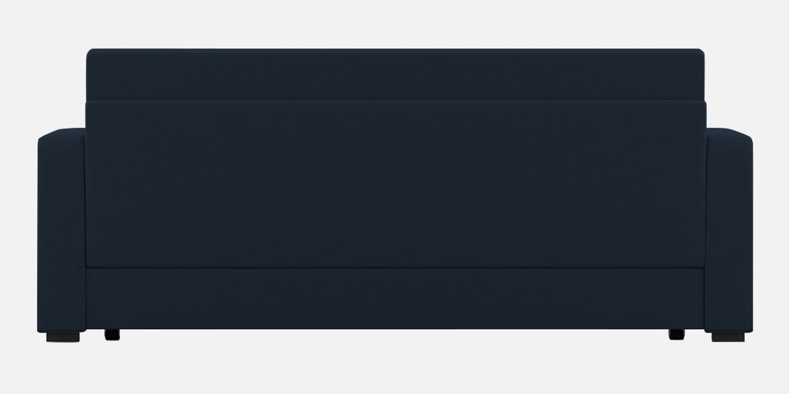 Calra Fabric 3 Seater Pull Out Sofa Cum Bed In Denim Blue Colour With Storage - Febonic Living