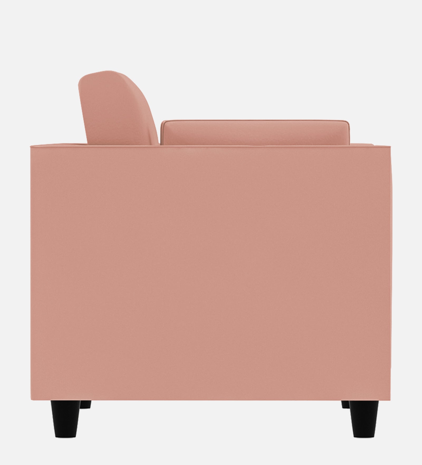 Bristo Velvet 1 Seater Sofa In Blush Pink Colour With Storage - Febonic Living