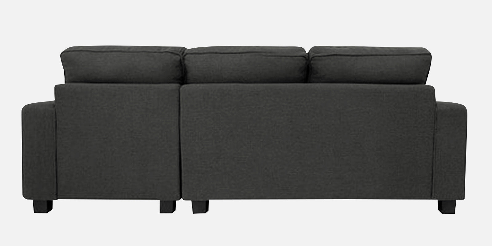 Ladybug Fabric RHS Sectional Sofa (2+Lounger) In Charcoal Grey Colour - Febonic Living