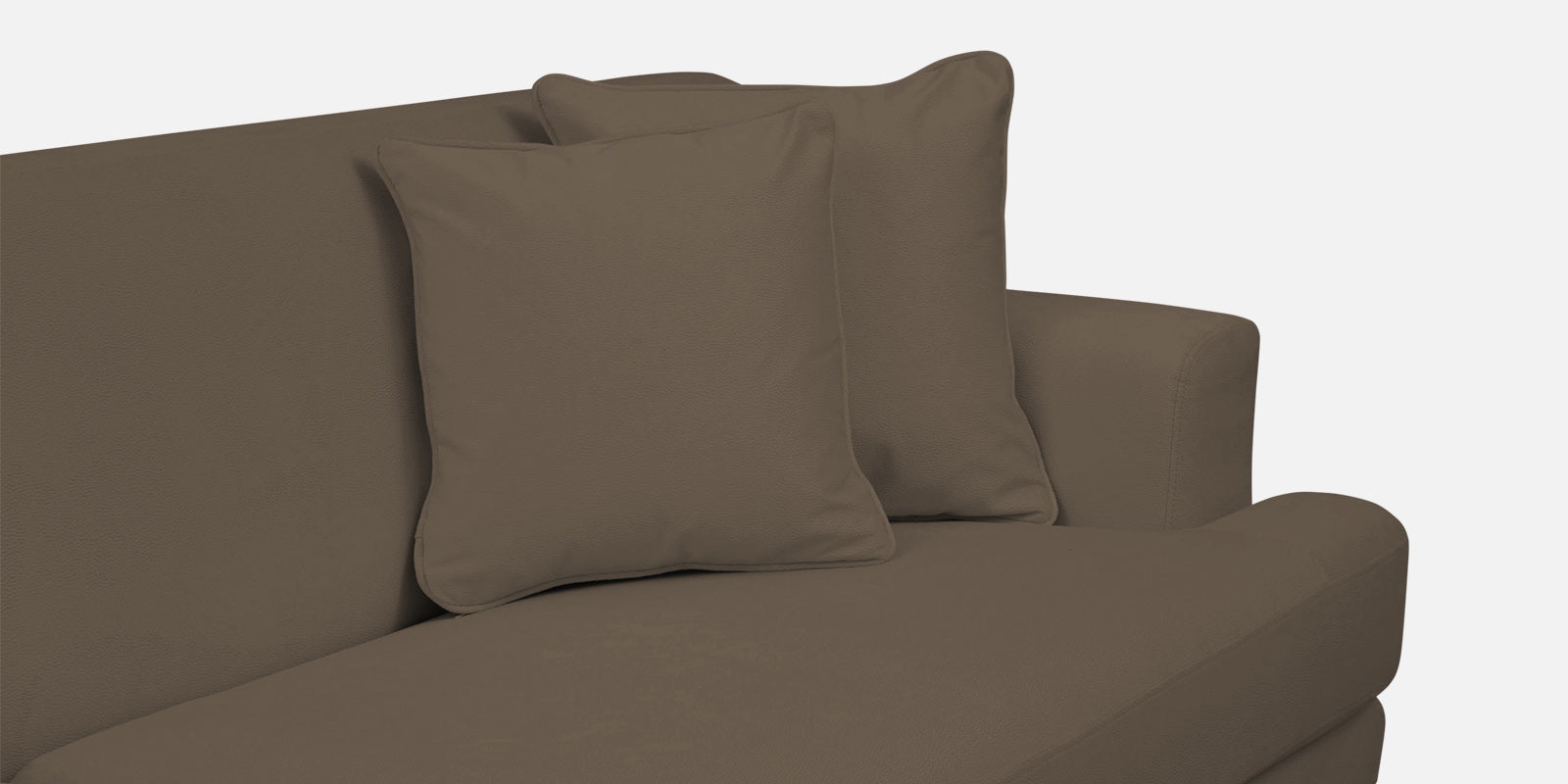 Woody Fabric LHS Sectional Sofa (3+Lounger) In Broco Dust Colour - Febonic Living