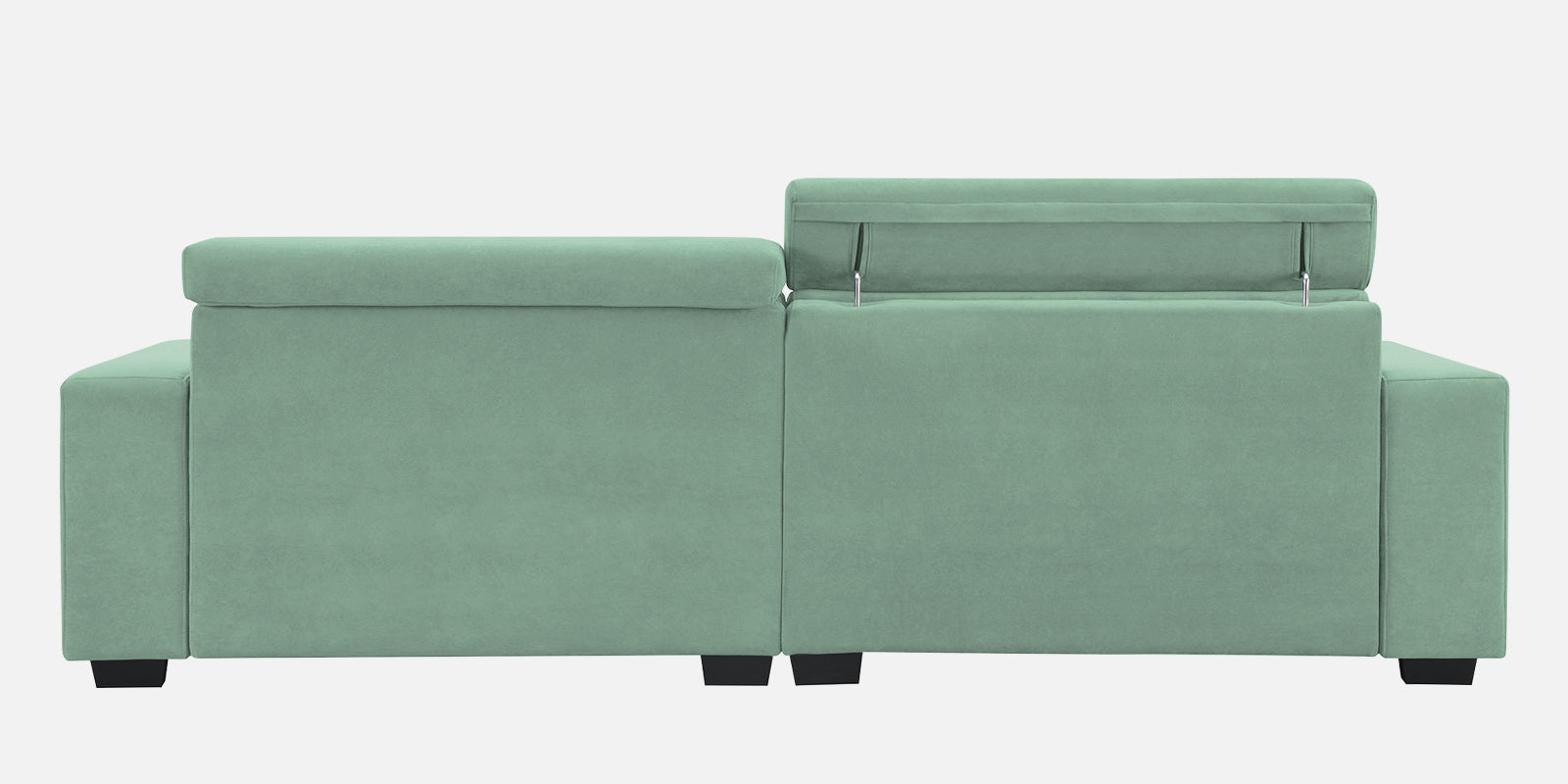 Hiro Fabric 3 Seater Sofa In Mist Blue Colour - Febonic Living