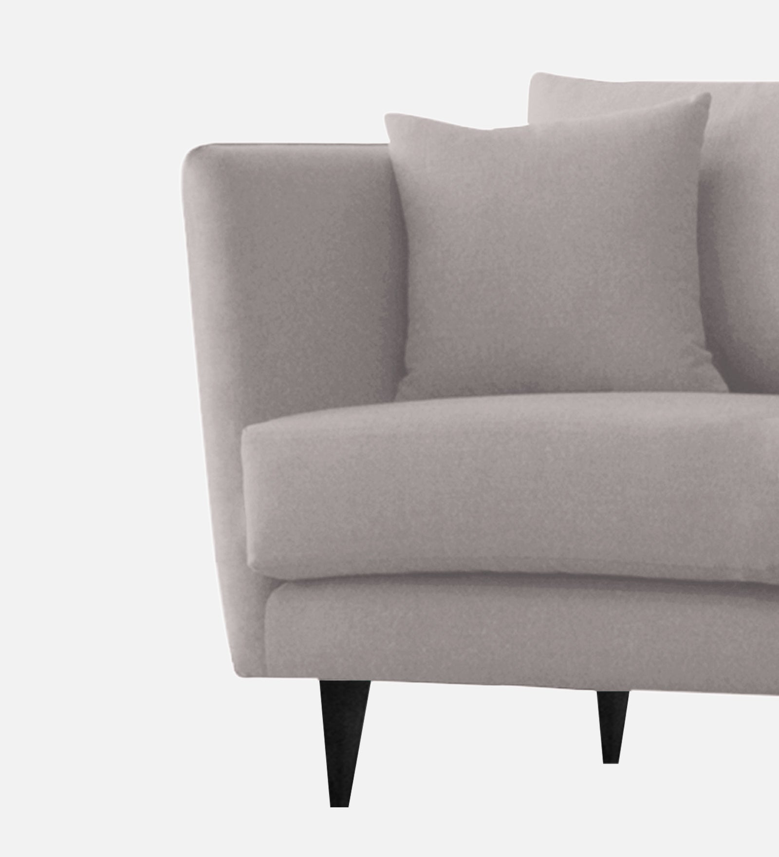 Norway Velvet 1 Seater Sofa In Pearl Grey Colour - Febonic Living