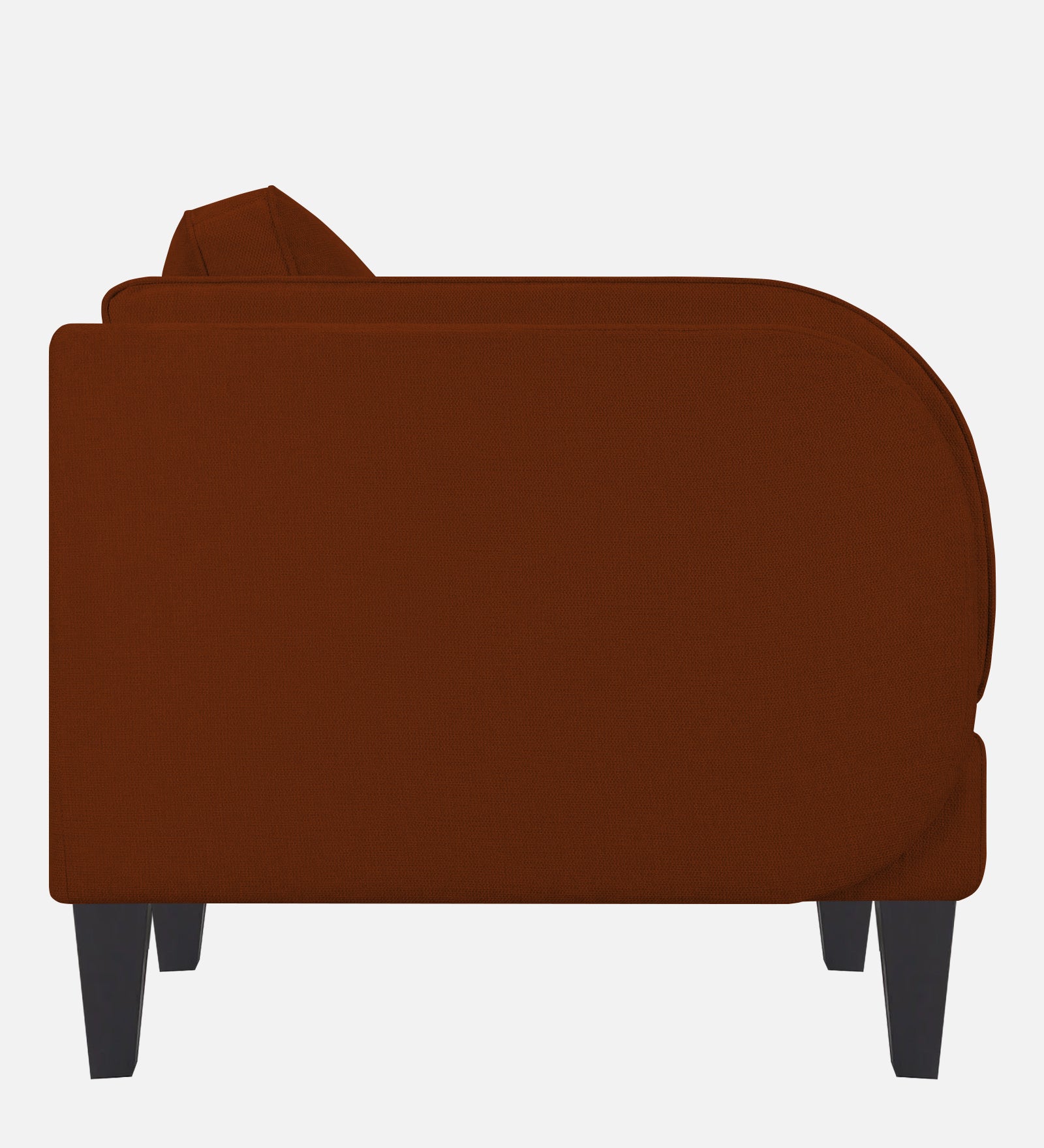 Siddy Fabric 1 Seater Sofa In Burnt Orange Colour - Febonic Living