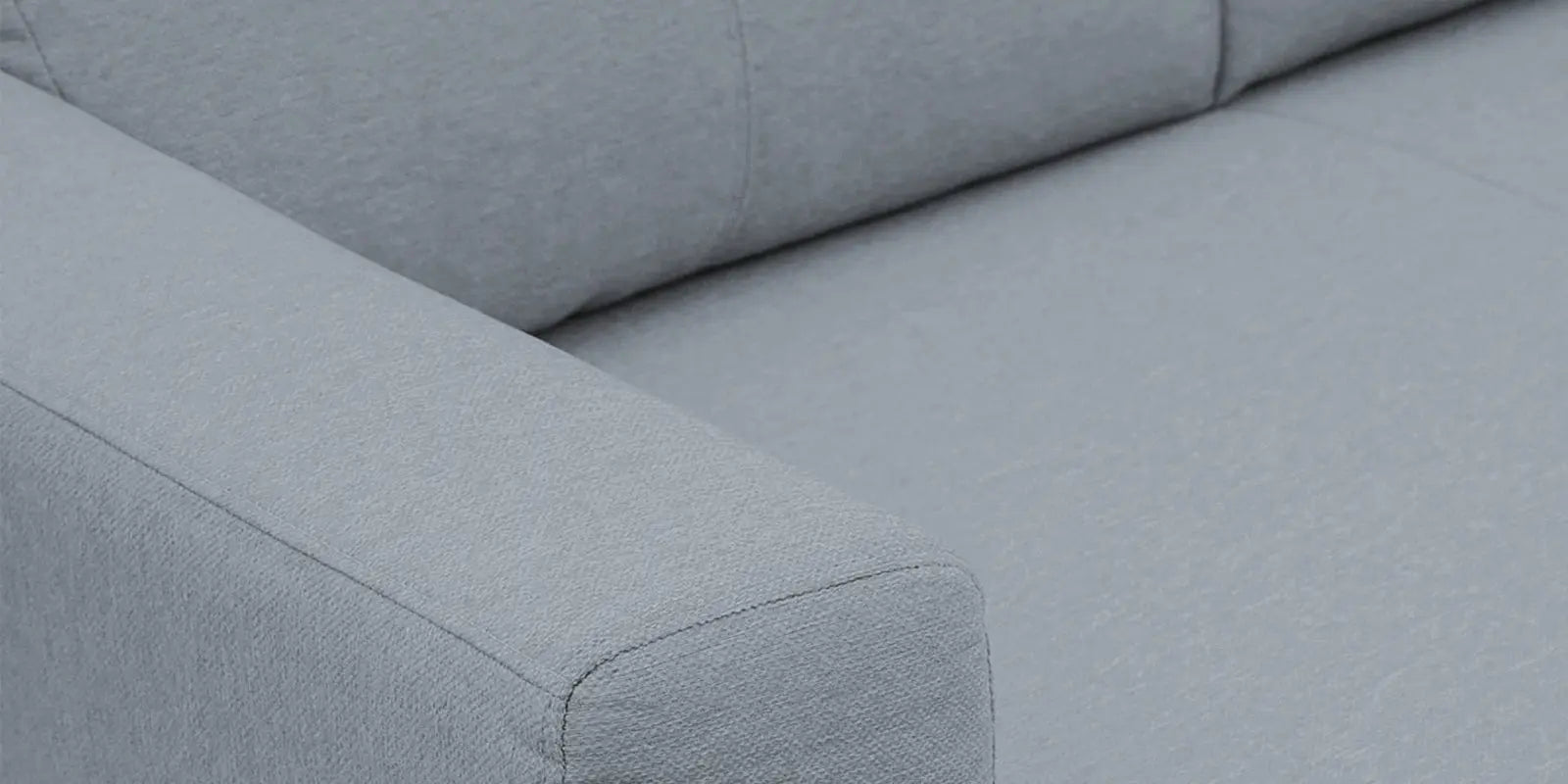 Burban Fabric 2 Seater Sofa In Winter Grey Colour Febonic Living