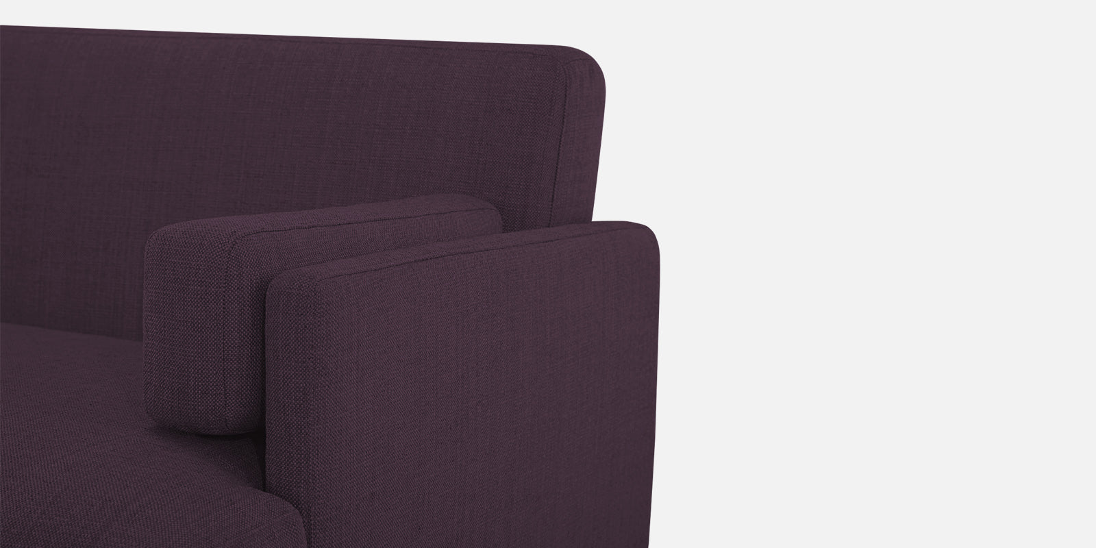 Ricky Fabric 3 Seater Sofa In Greek Purple Colour - Febonic Living
