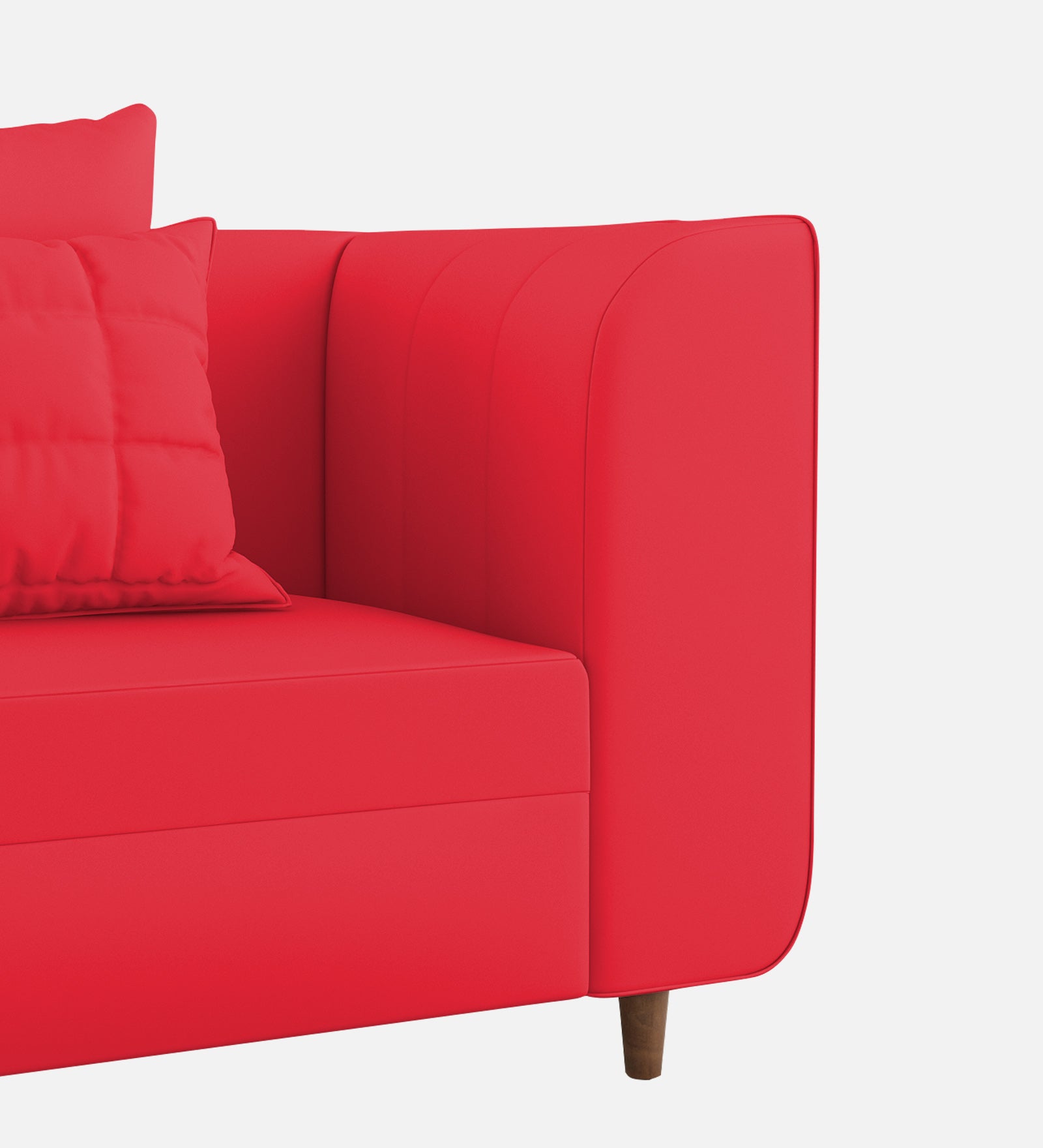 Sumo Velvet 1 Seater Sofa In Ox Blood Maroon Colour - Febonic Living