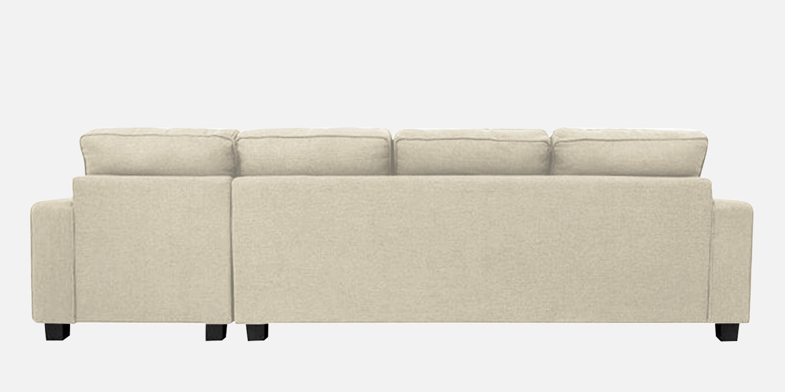 Ladybug Fabric RHS Sectional Sofa (3+Lounger) In Ivory Cream Colour - Febonic Living