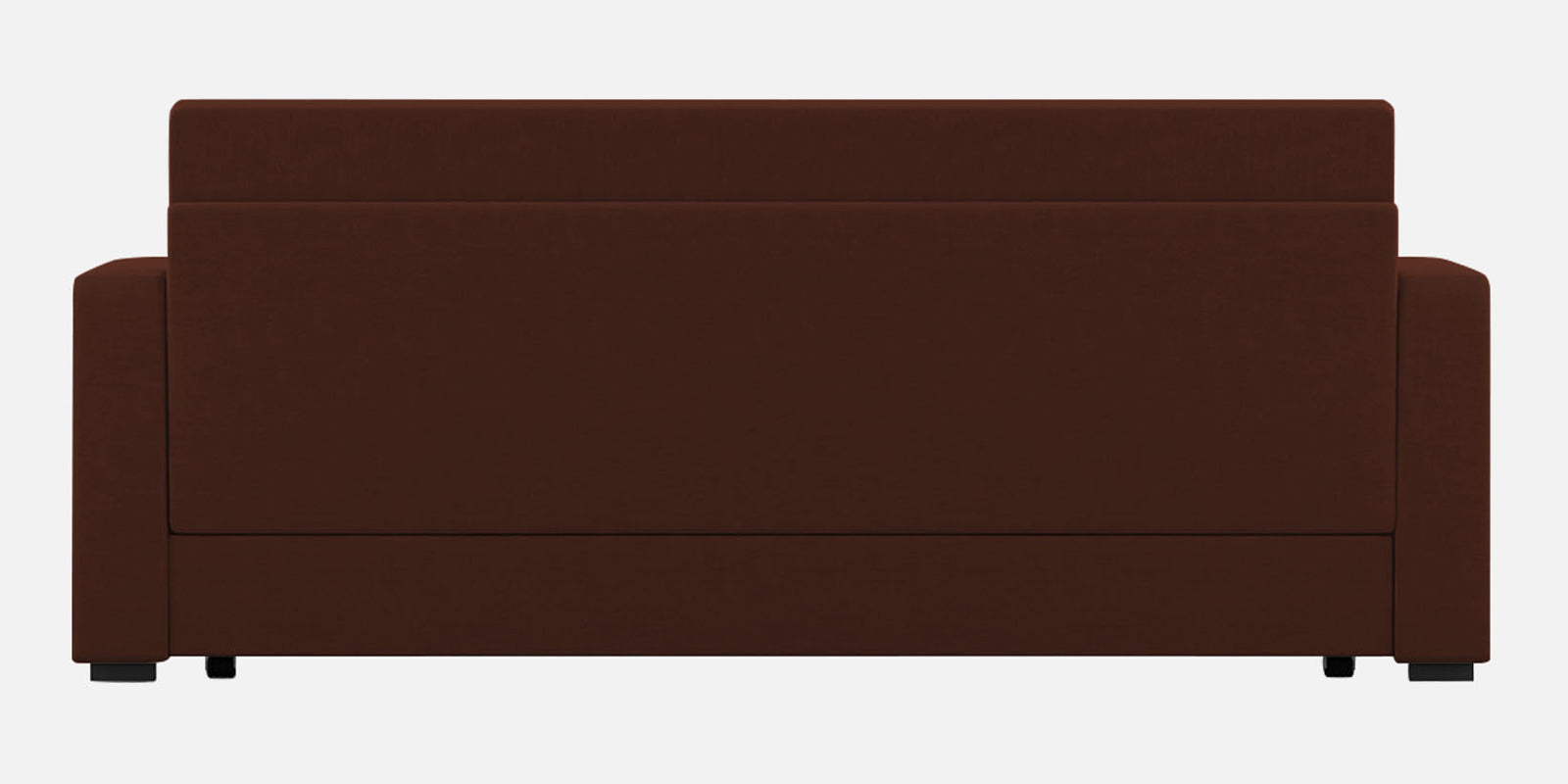 Calra Fabric 3 Seater Pull Out Sofa Cum Bed In Coffee Brown Colour With Storage - Febonic Living