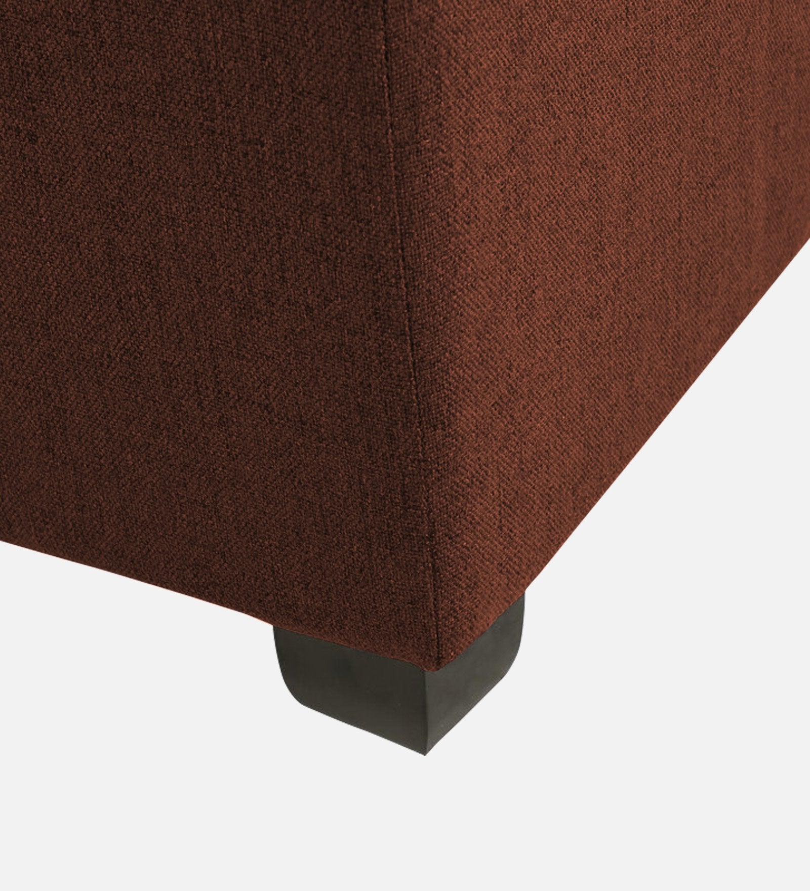 Mubila Fabric Ottoman In Coffee Brown Colour With Storage - Febonic Living