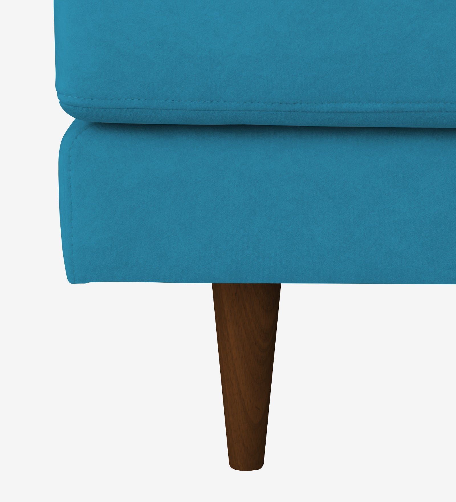 Motra Velvet 1 Seater Sofa In Aqua blue Colour - Febonic Living