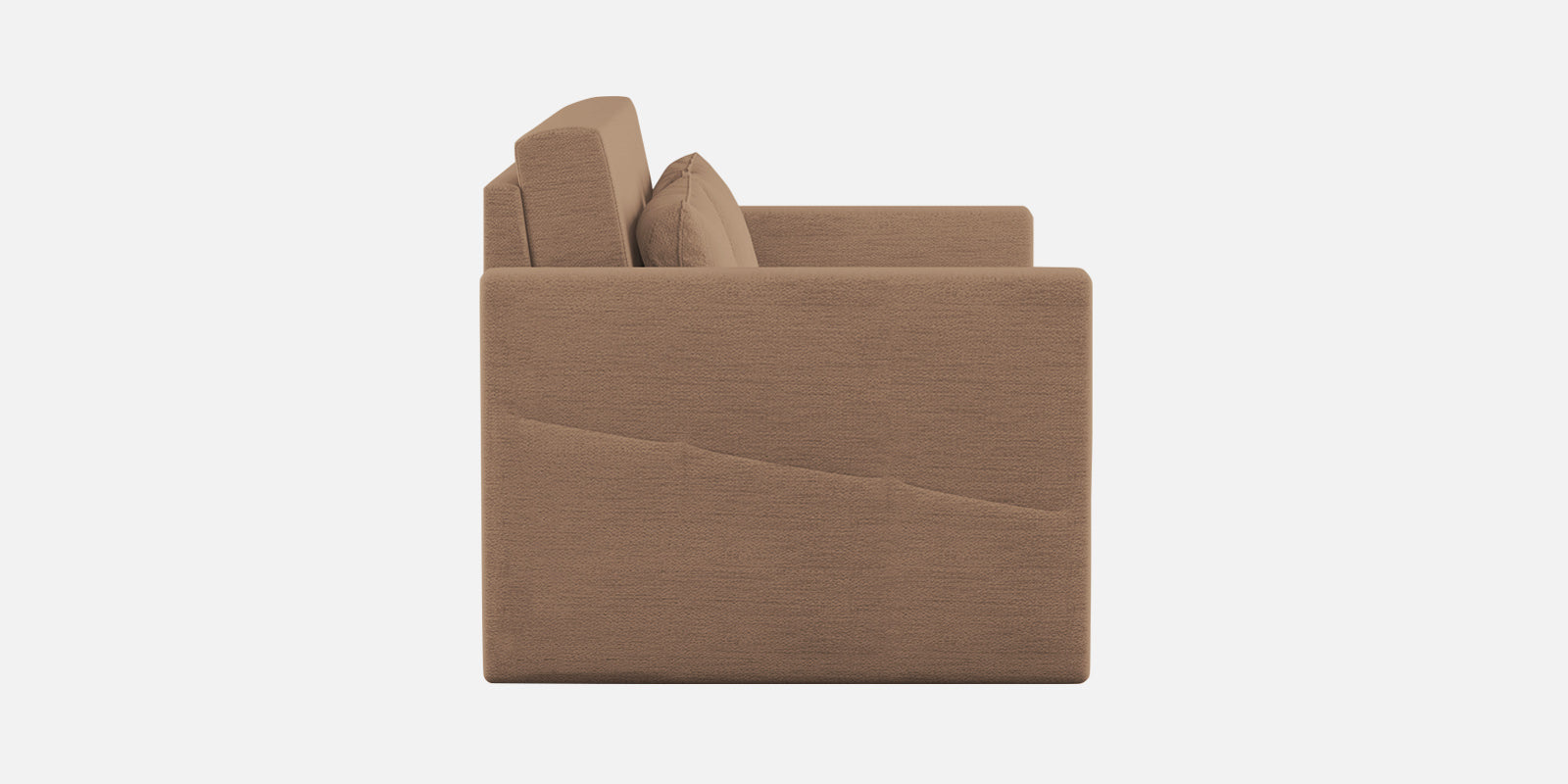 River Fabric 2 Seater Pull Out Sofa Cum Bed In Cookie Beige Colour - Febonic Living