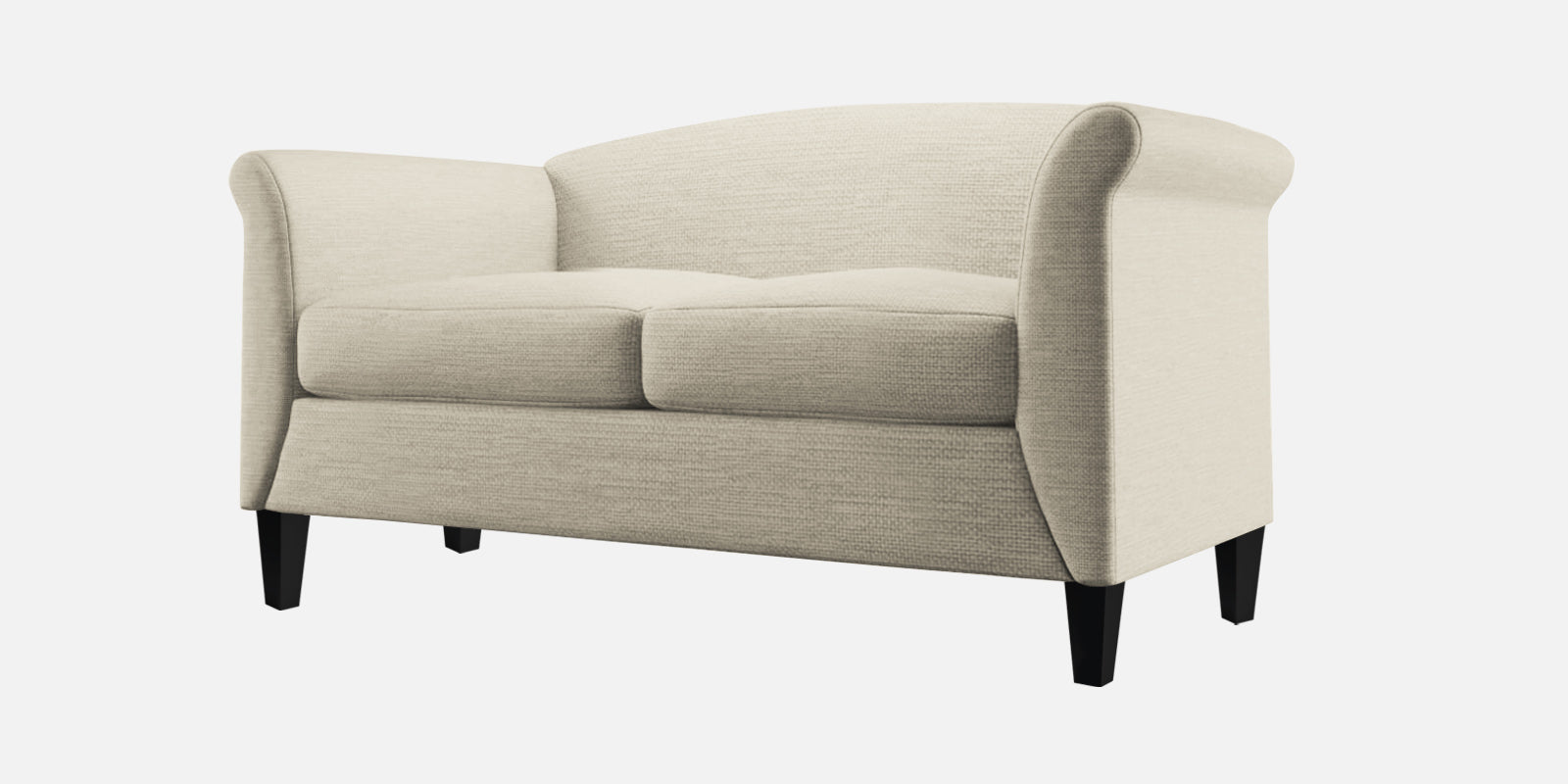 Kimber Fabric 2 Seater Sofa In Ivory Cream Colour - Febonic Living