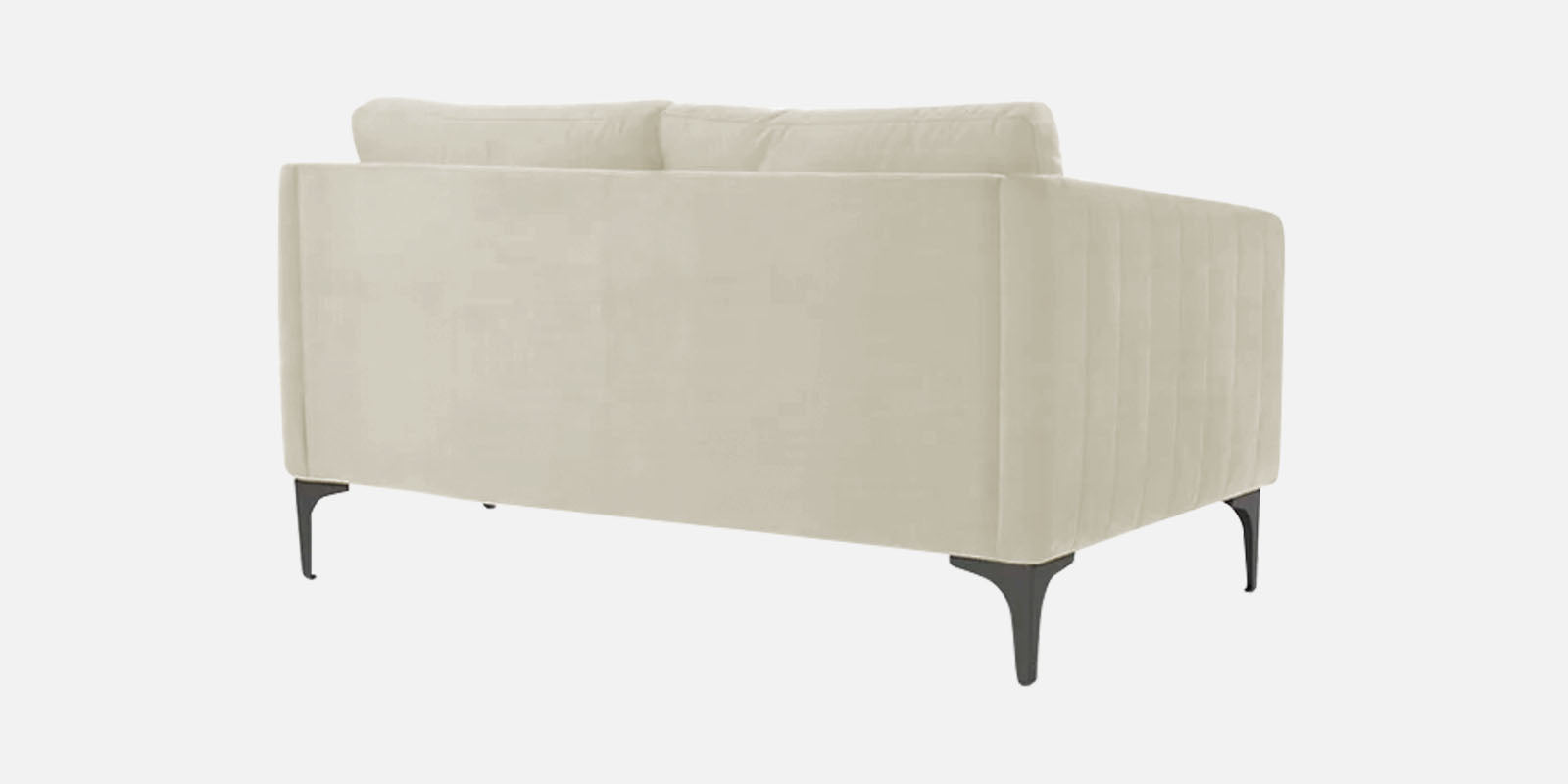 Haru Velvet 2 Seater Sofa In Warm White Colour - Febonic Living