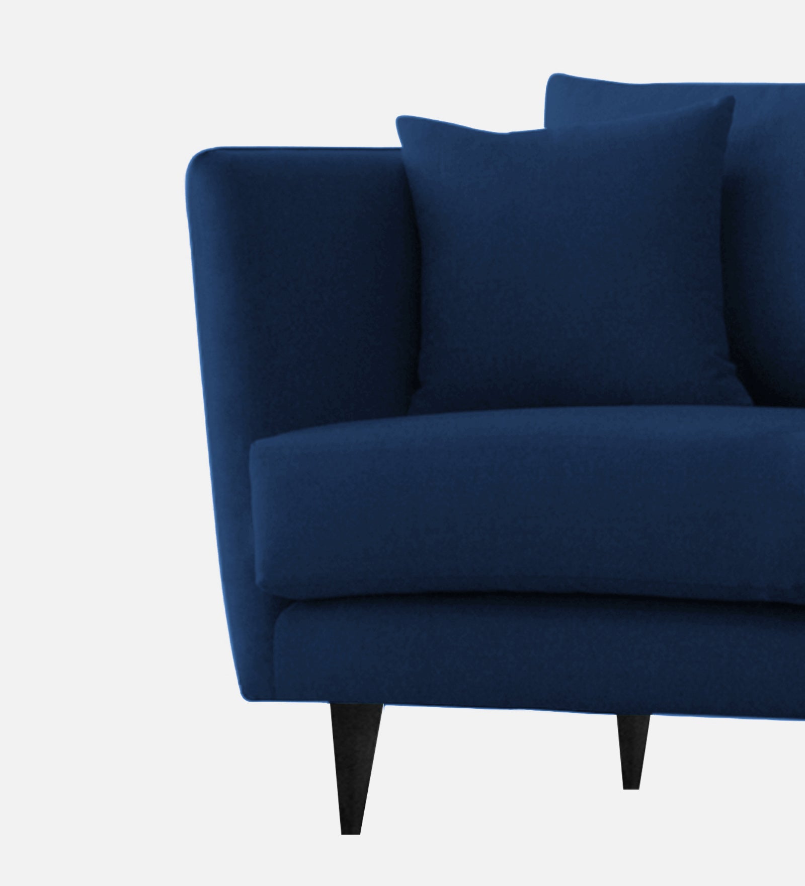 Norway Velvet 1 Seater Sofa In Imperial Blue Colour - Febonic Living