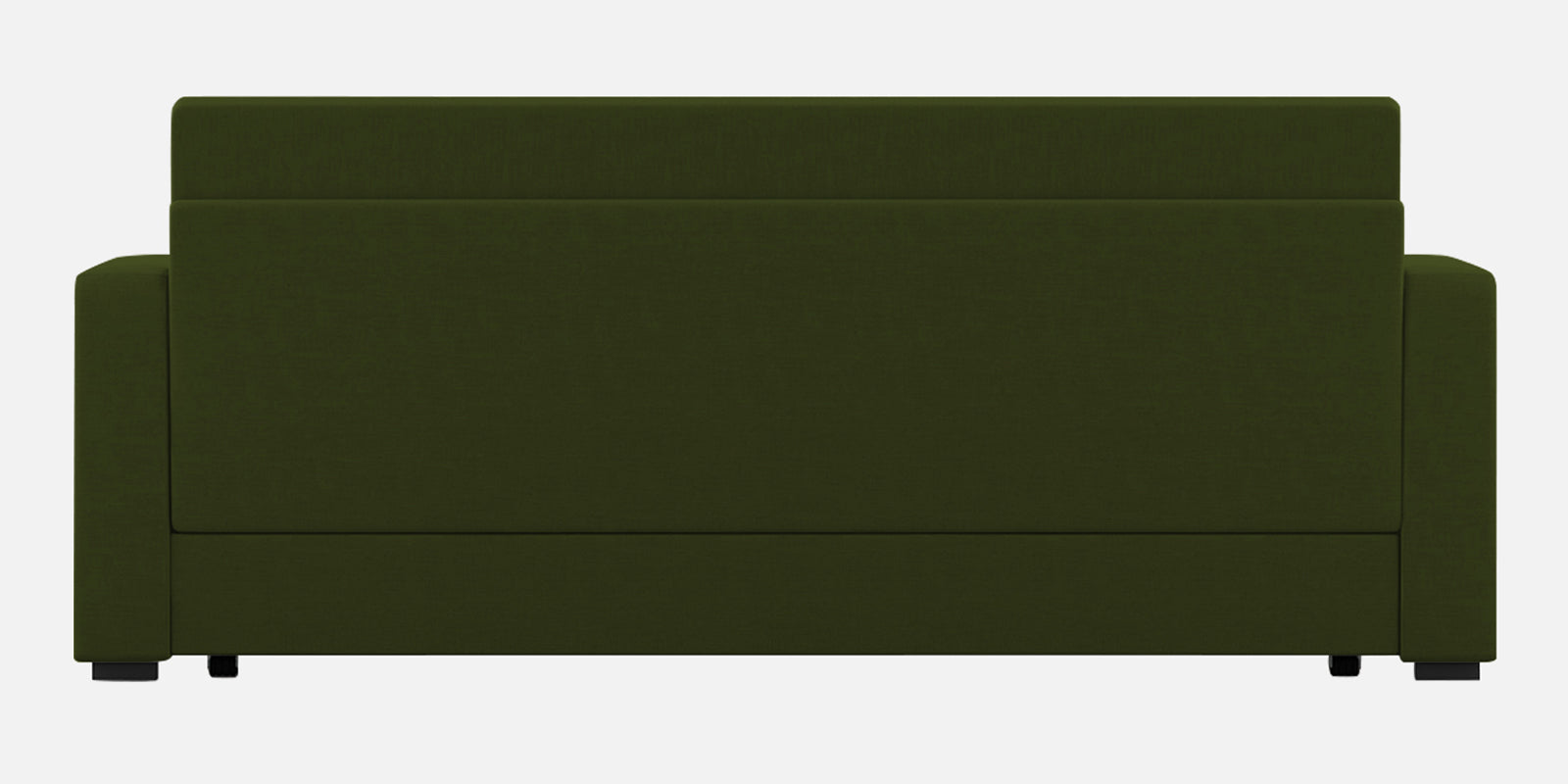 Calra Fabric 3 Seater Pull Out Sofa Cum Bed In Olive green Colour With Storage - Febonic Living
