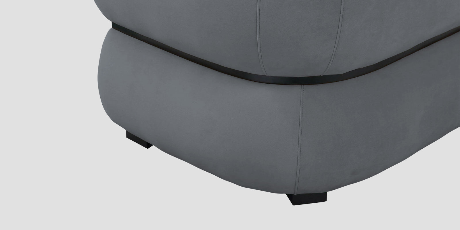 Kula Velvet 3 Seater Sofa In Pubble Grey Colour - Febonic Living