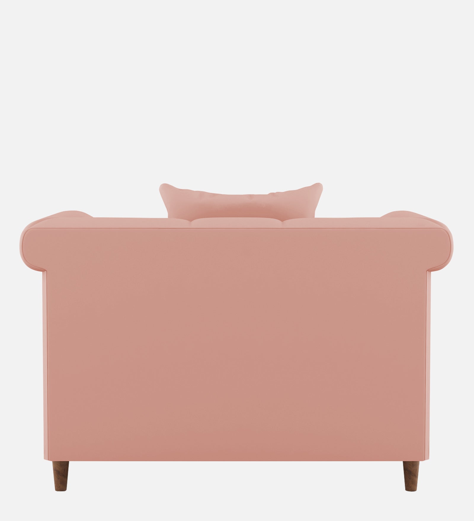 Rubi Velvet 1 Seater Sofa In Blush Pink Colour - Febonic Living