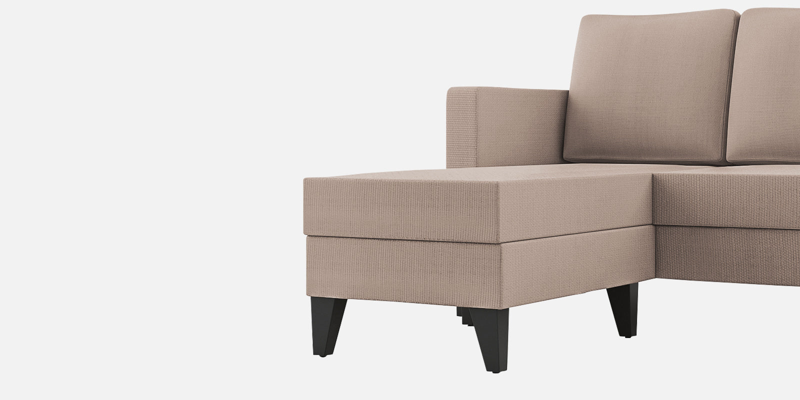 Nori Fabric RHS Sectional Sofa (2+Lounger) In Kadhi Beige Colour - Febonic Living