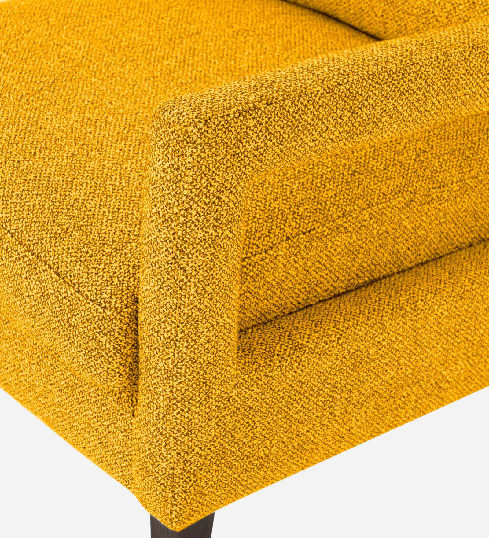 Olsen Fabric Arm Chair In Bold Yellow Colour - Febonic Living