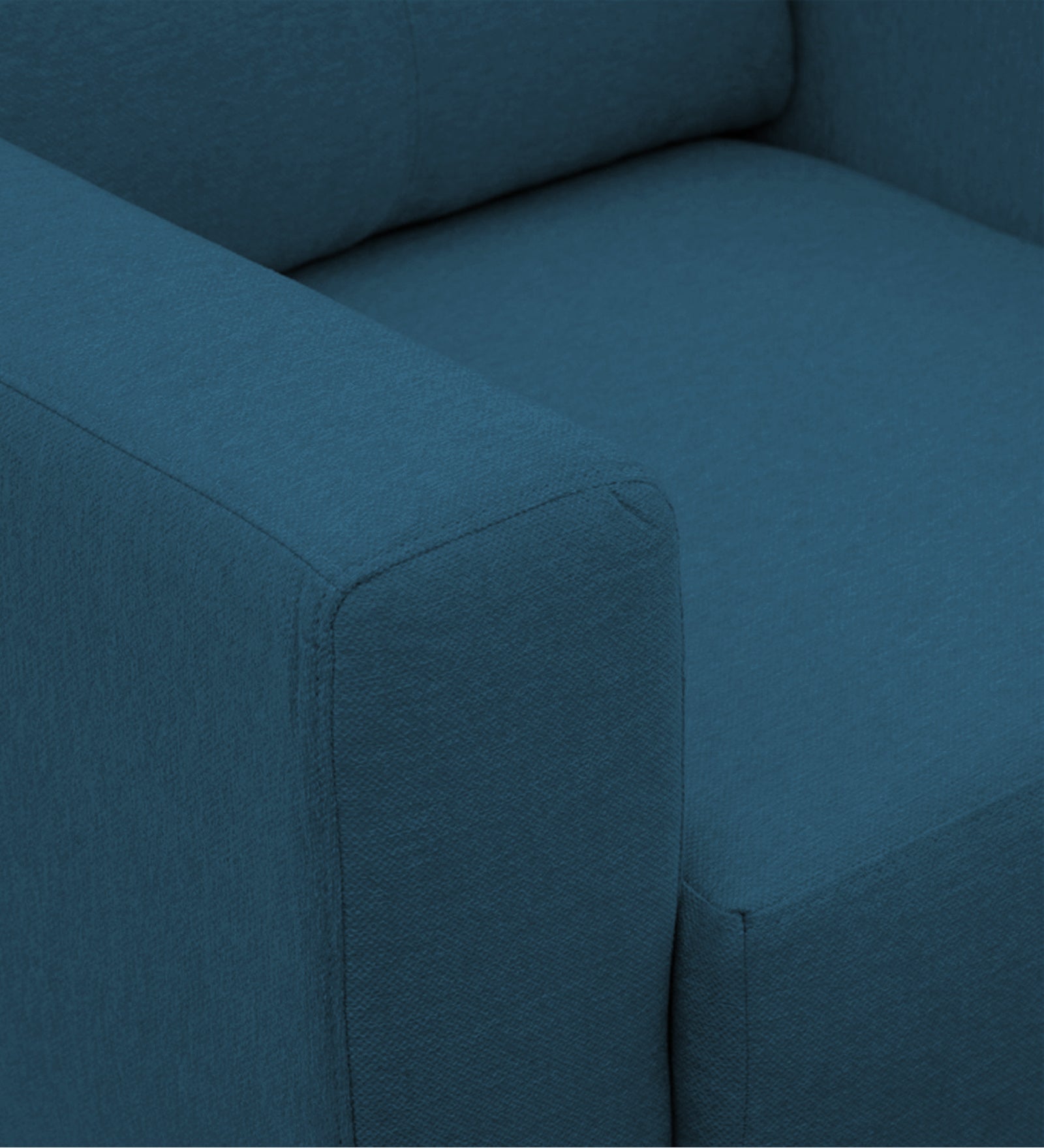 Honor Fabric 1 Seater Sofa In Eclipse Blue Colour - Febonic Living