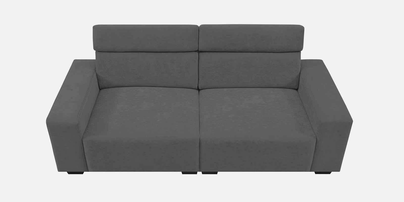 Hiro Fabric 2 Seater Sofa In Pure Grey Colour - Febonic Living