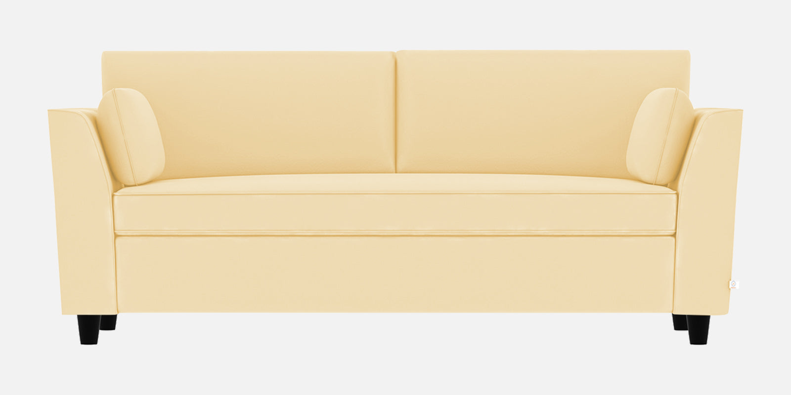 Bristo Velvet 3 Seater Sofa In sandy beige Colour With Storage - Febonic Living