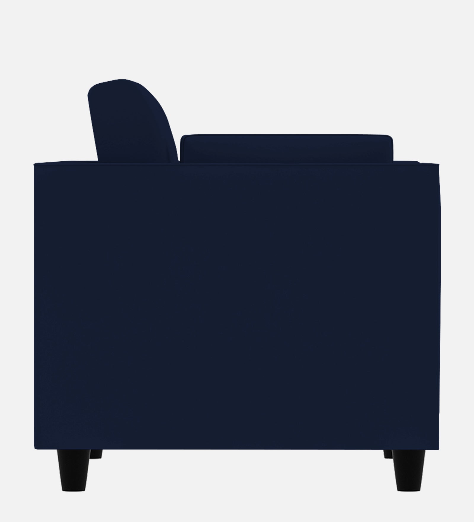 Bristo Velvet 1 Seater Sofa In Indigo Blue Colour With Storage - Febonic Living