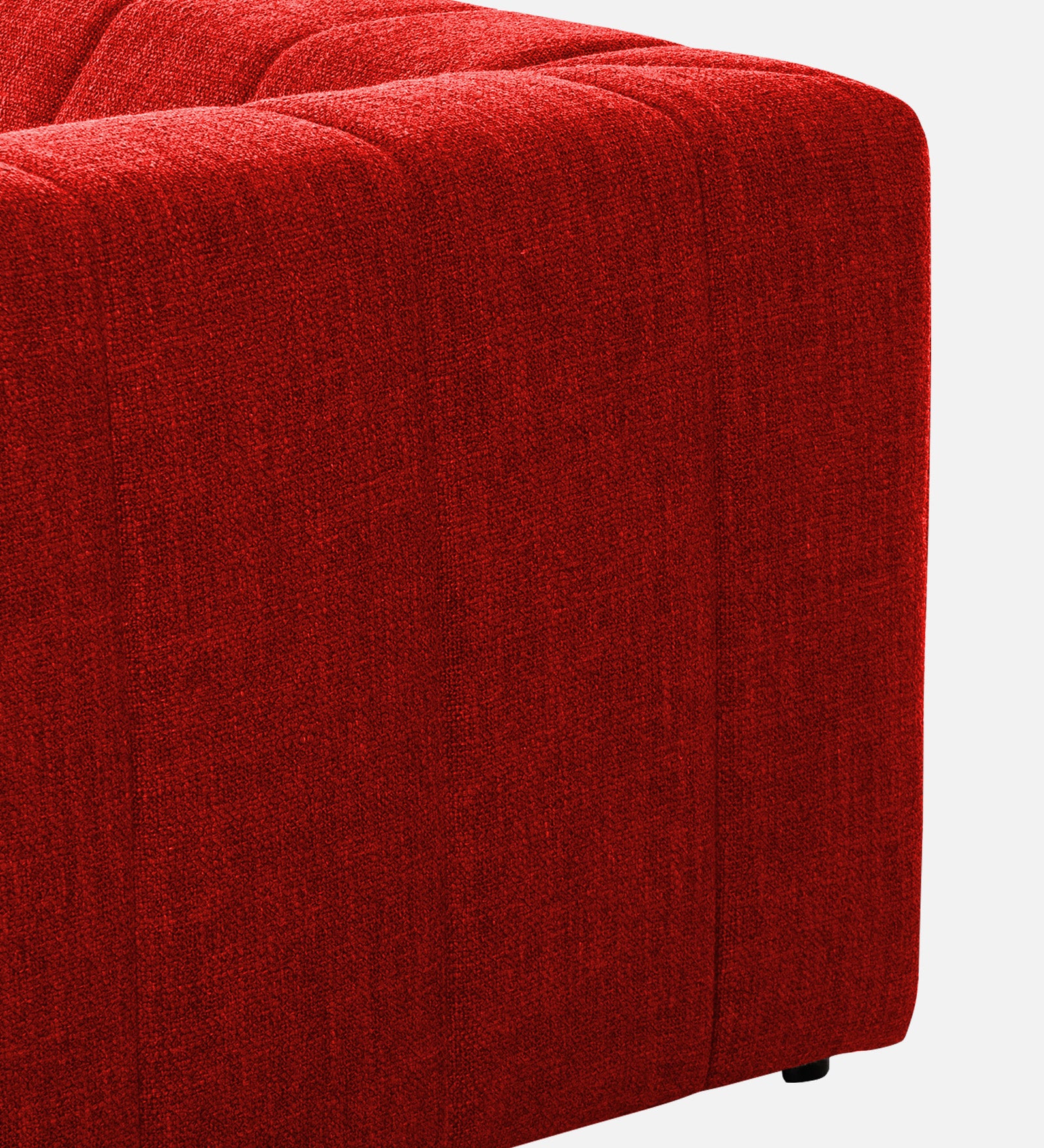 Lara Fabric 1 Seater Sofa In Ruby Red Colour - Febonic Living