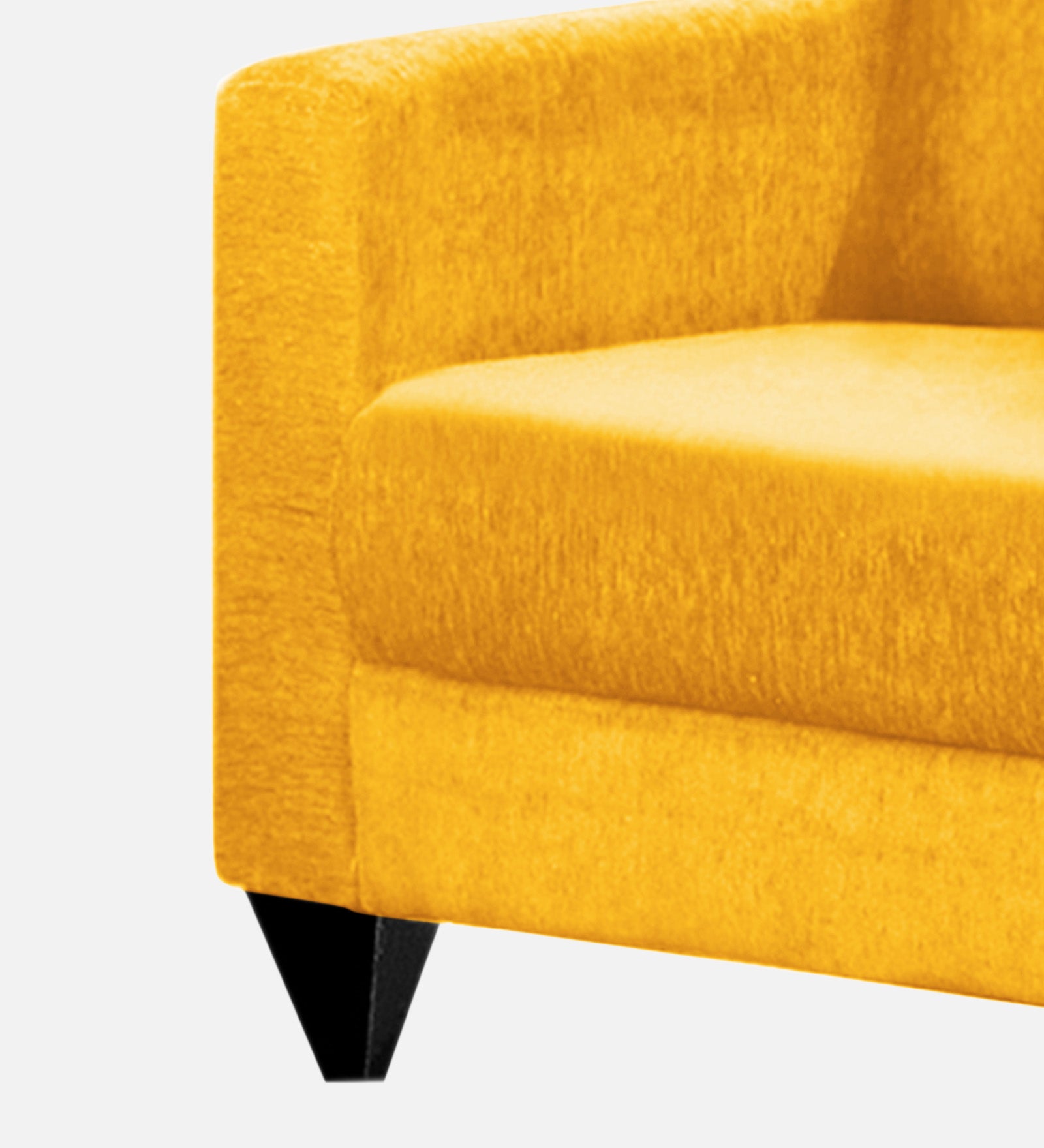 Nebula Fabric 1 Seater Sofa In Bold Yellow Colour