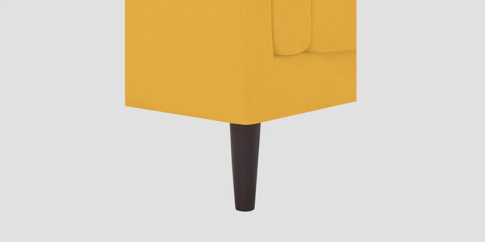 Creata Fabric LHS Sectional Sofa (3+Lounger) In Bold Yellow Colour Febonic Living