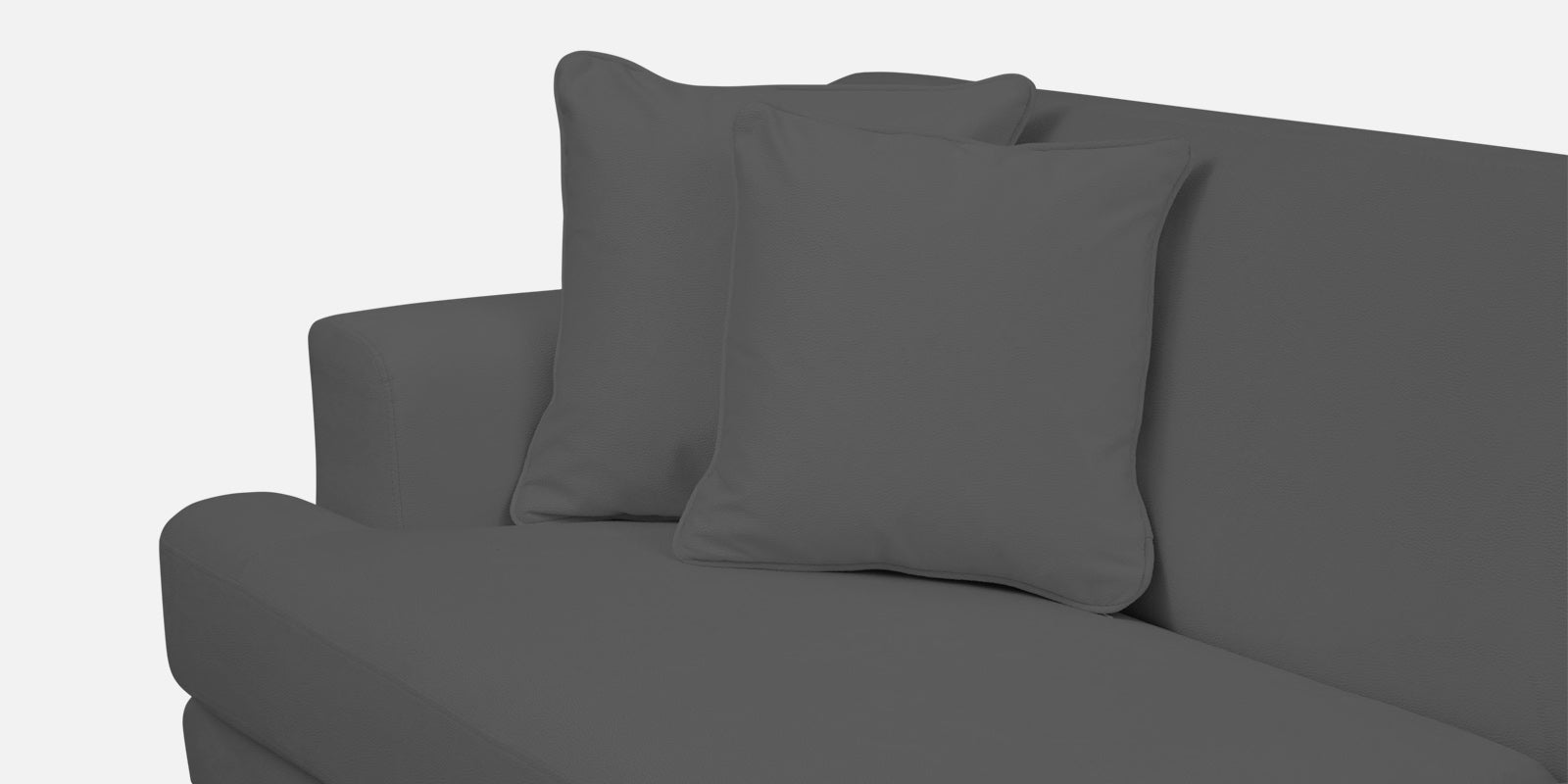 Woody Fabric 2 Seater Sofa In Pure Grey Colour - Febonic Living