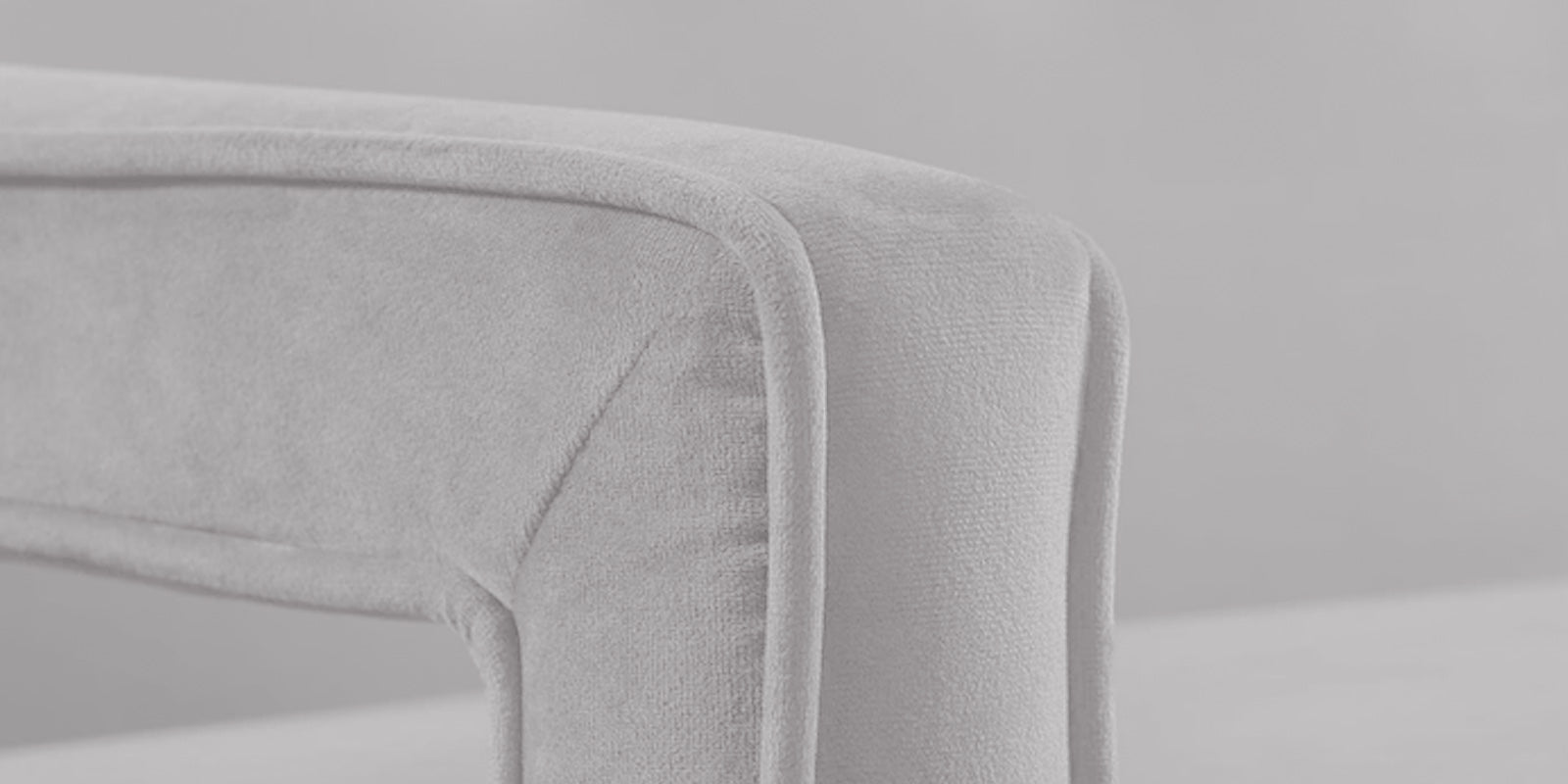 Daffy Velvet 3 Seater Sofa In Concrete Grey Colour - Febonic Living